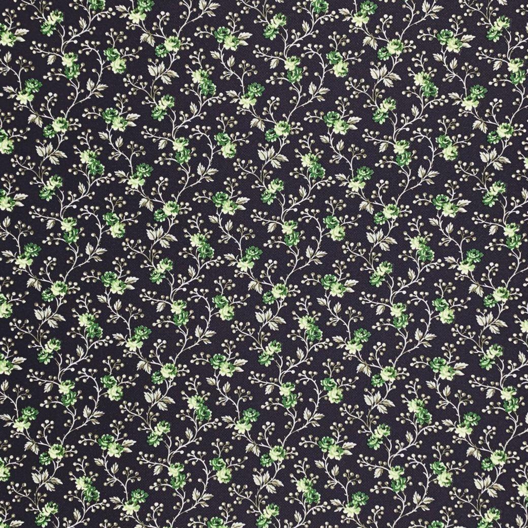 1040x1040 Hình nền Hoa màu xanh lá cây và đen