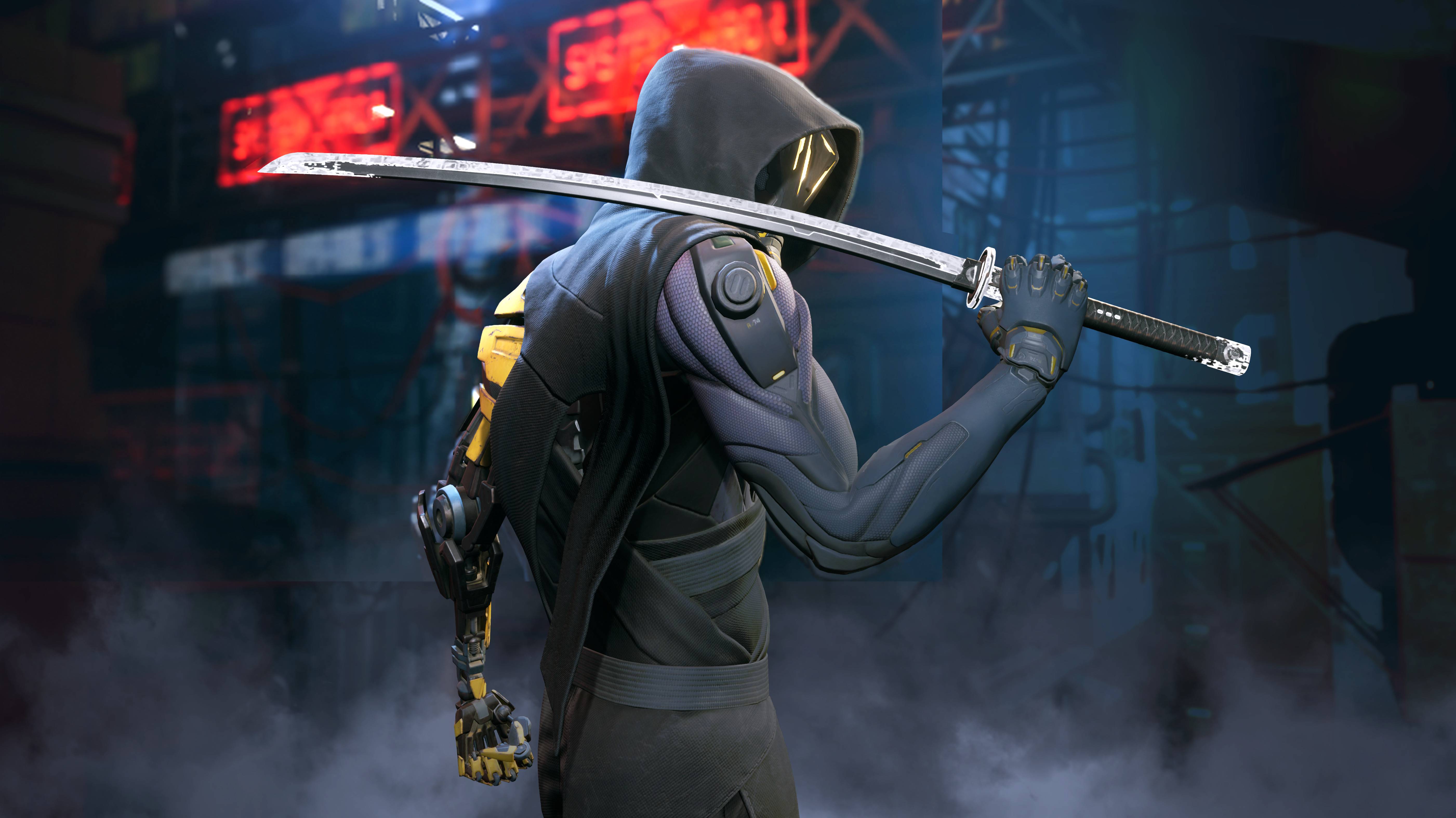 5604x3150 Ghostrunner Cyborg Warrior 5K Wallpaper, HD Games 4K Wallpaper, Image, Photo and Background