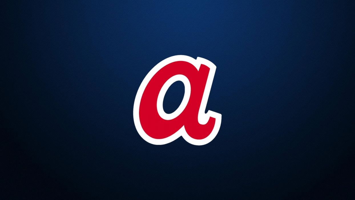 1244x700 Blue retro Atlanta Braves logos wallpaperx900