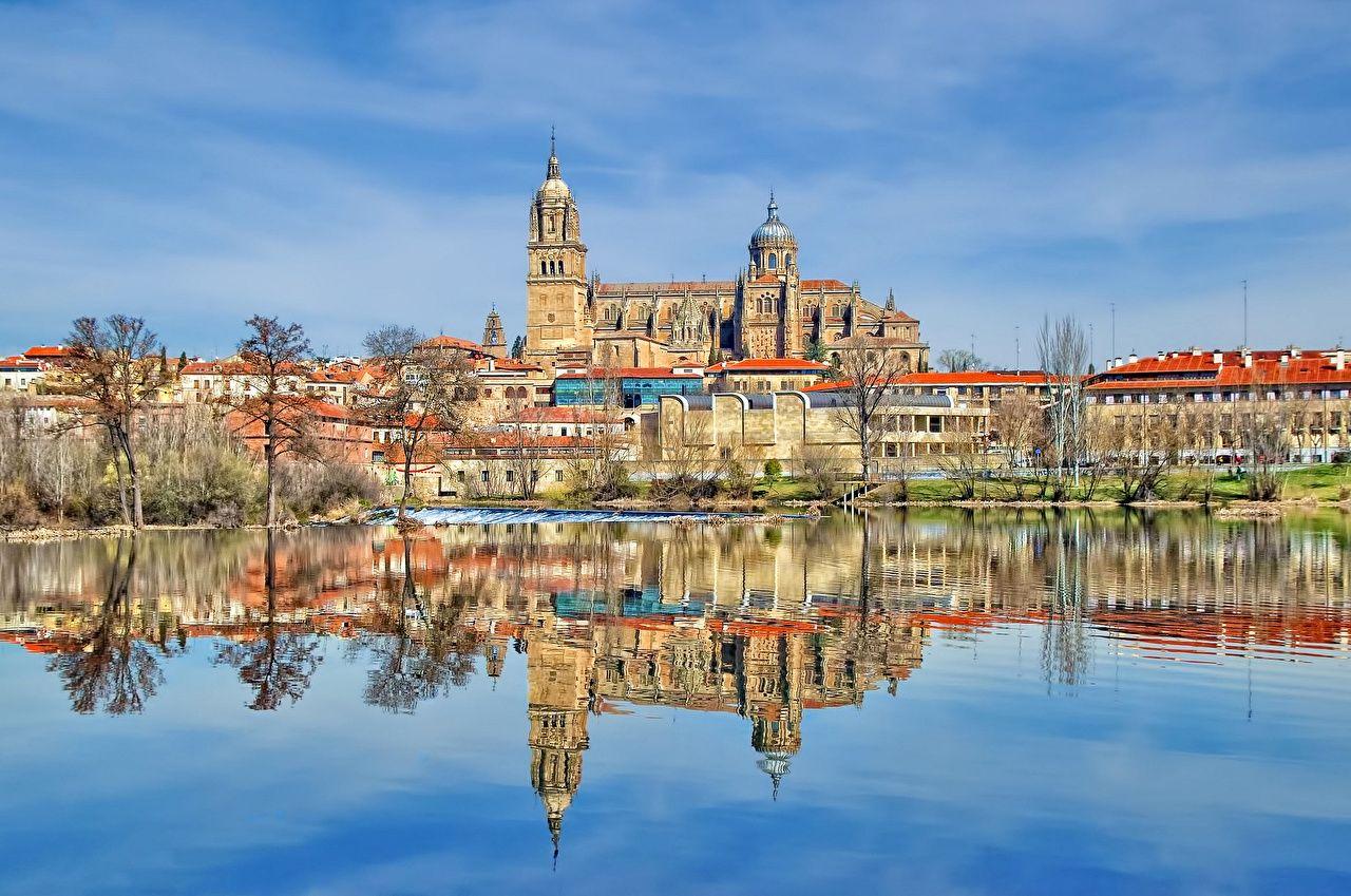 1280x849 Photo Spain Salamanca Tormes river temple Cities