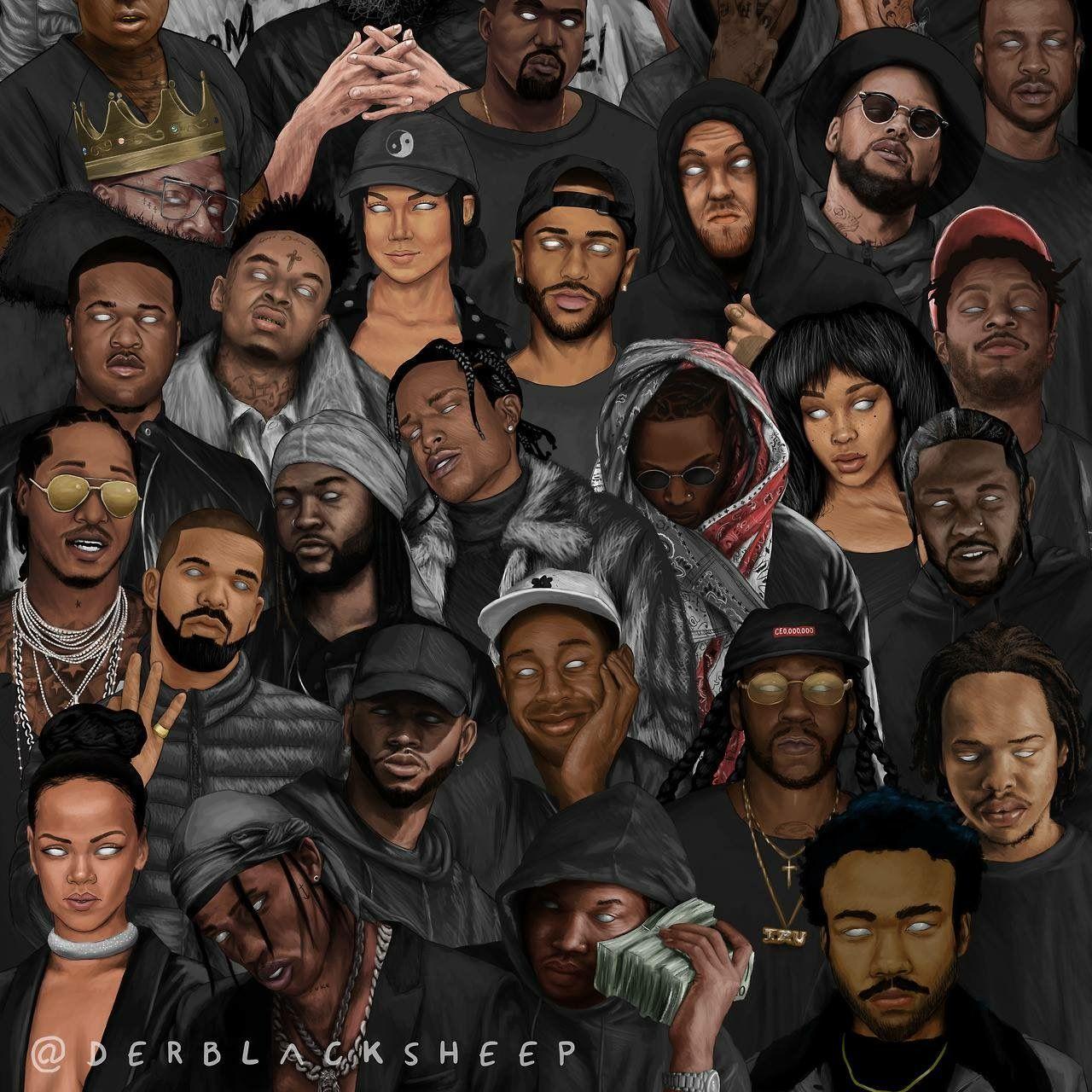 1280x1280 Hip Hop Artist Wallpaper