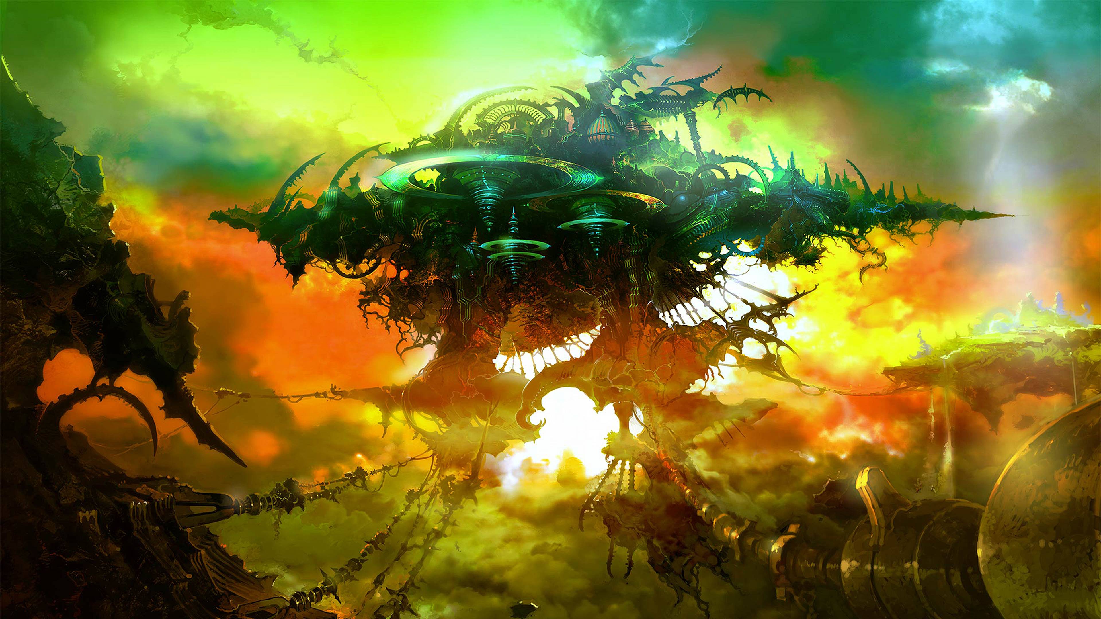 3840x2160 Ffxiv Loading Screen Art Shadowbringers HD Wallpaper