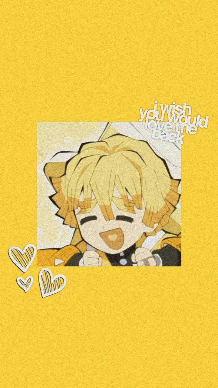 720x1280 Cute Zenitsu Wallpaper