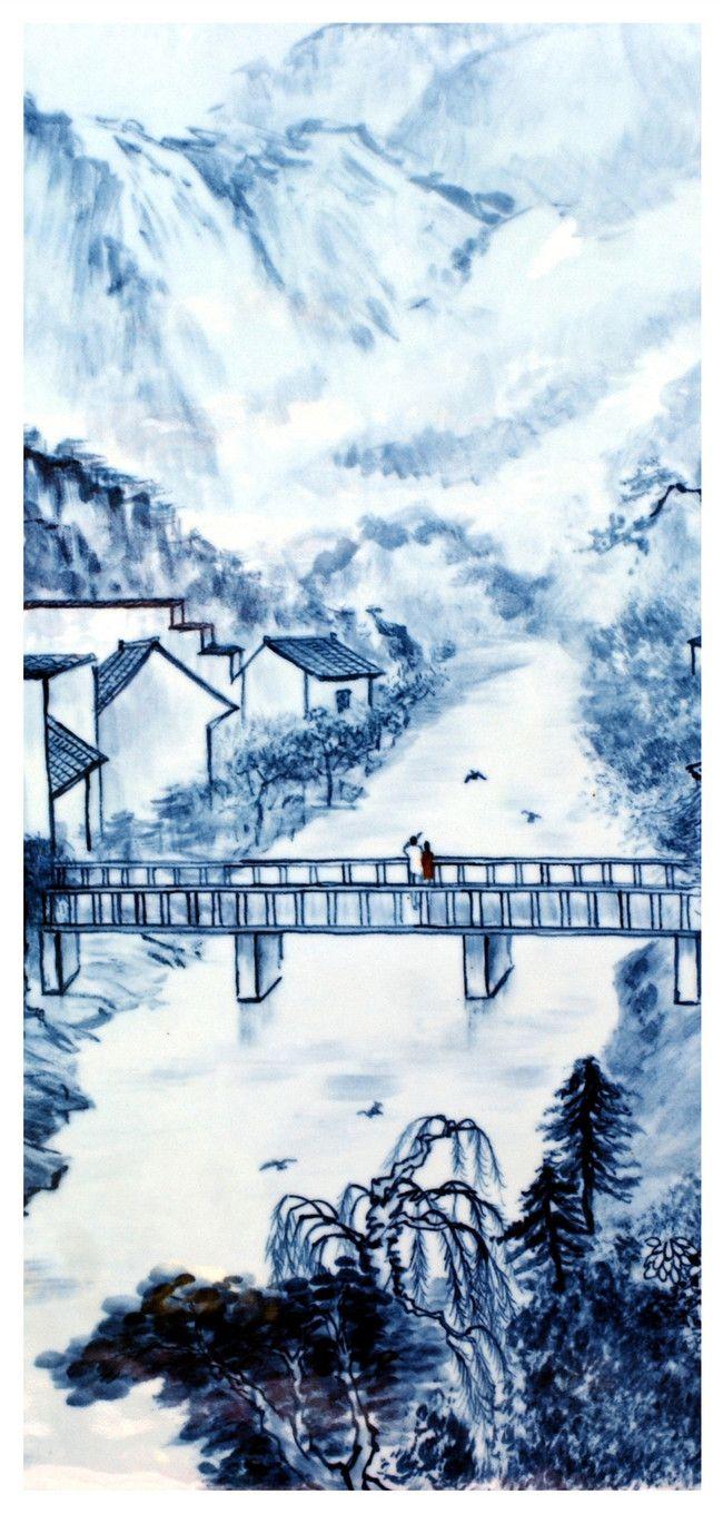 650x1361 Chinese Landscape Painting Mobile Phone Wallpaper Background Image Free Download 400584839