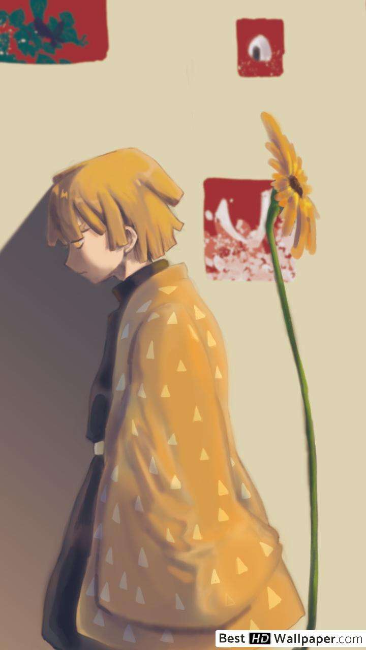 720x1280 Zenitsu Cute Wallpaper iPhone