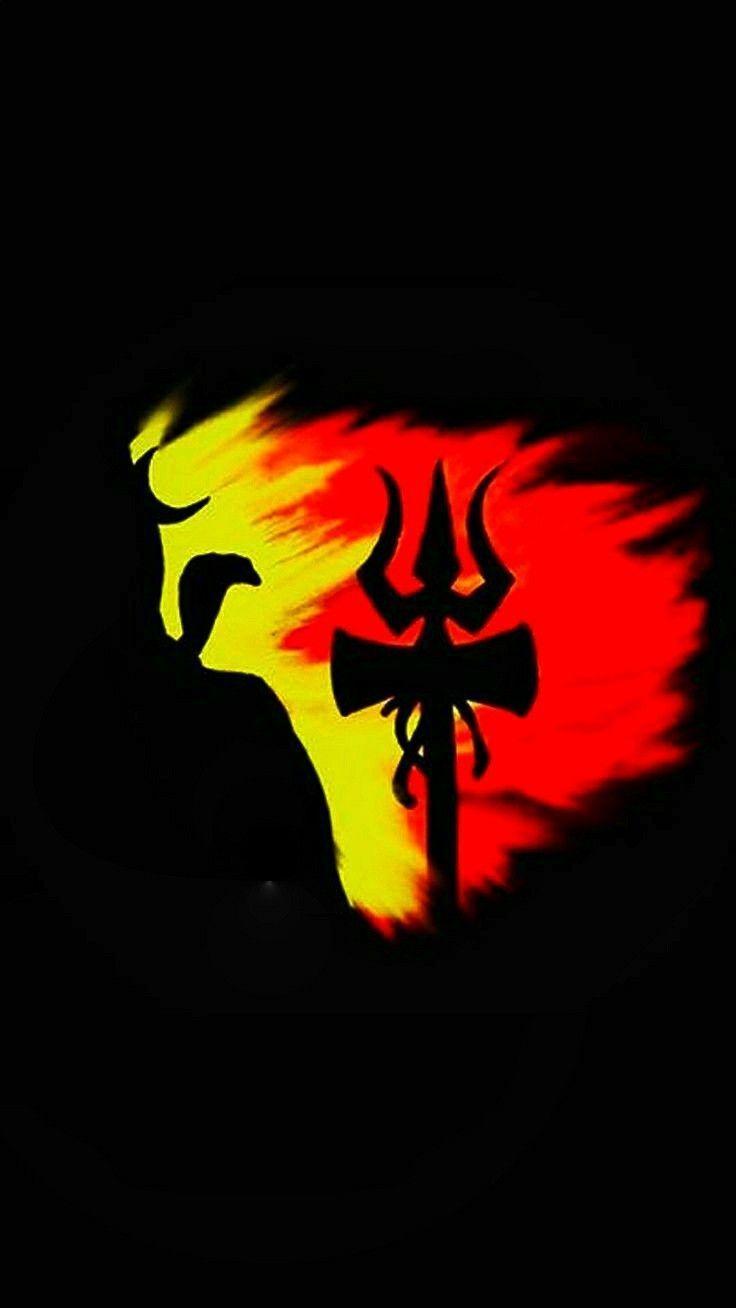 736x1308 Shiva Black Wallpaper