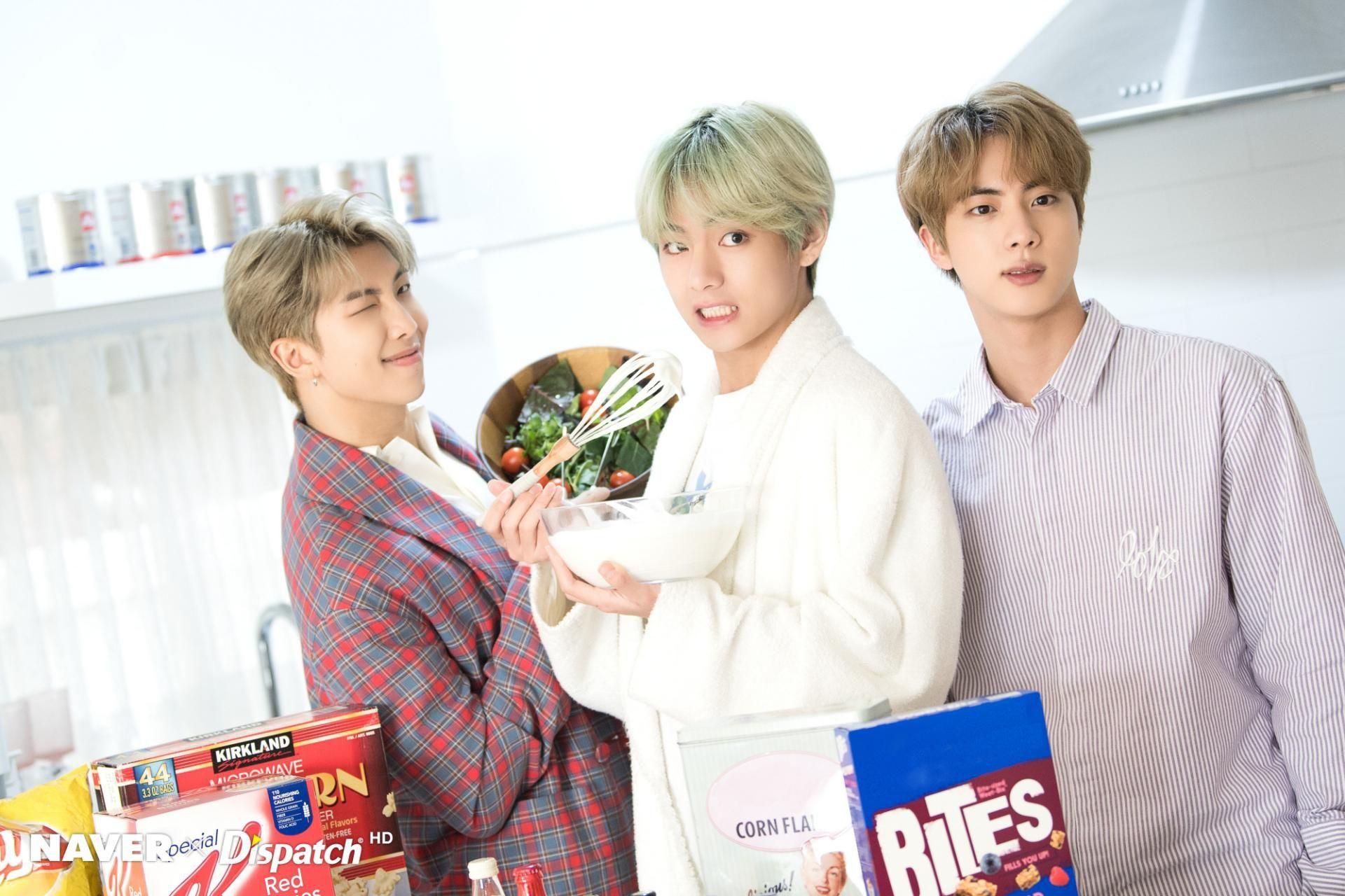 1920x1280 BTS V and Jin Wallpaper .
