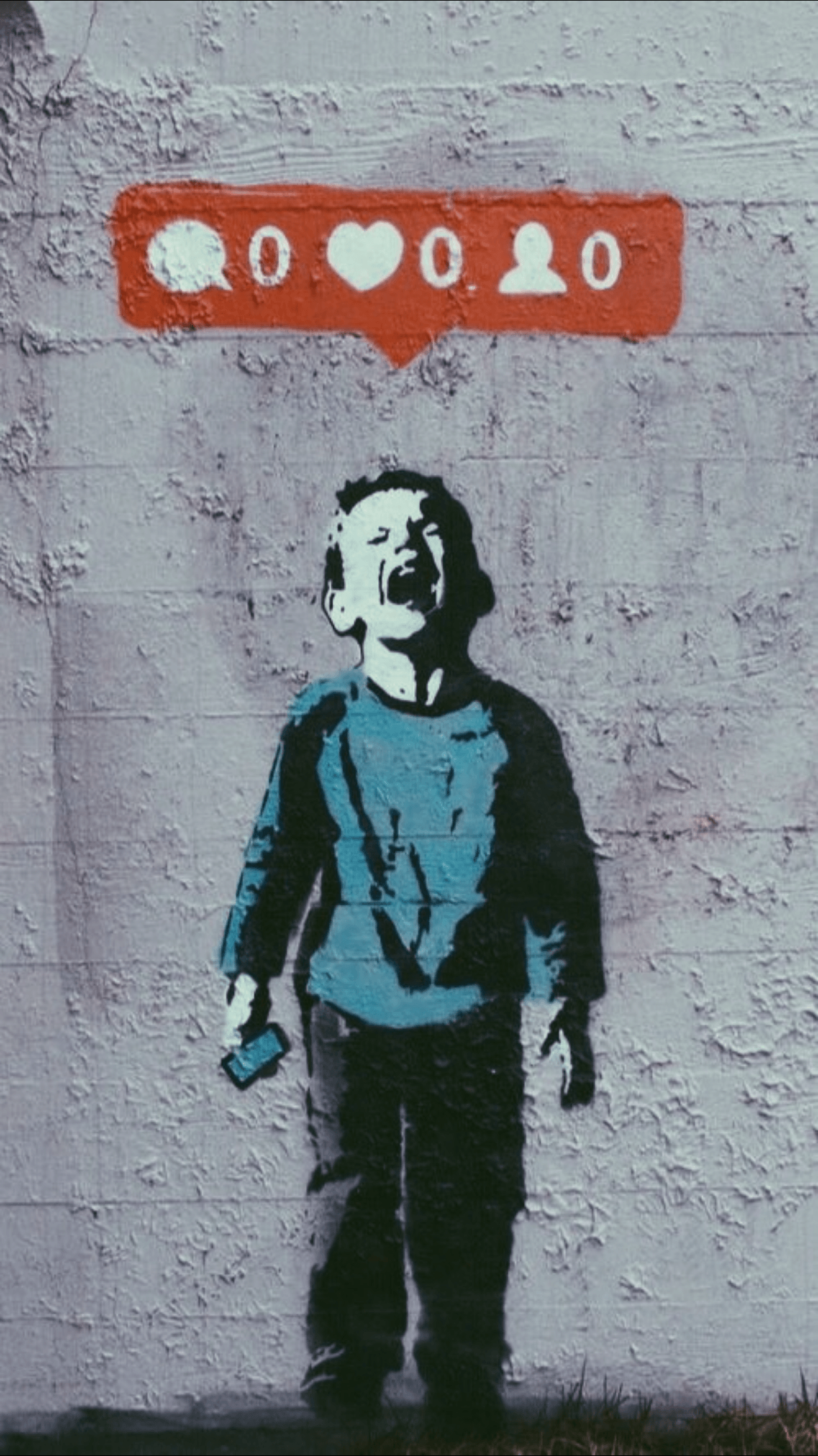 1242x2208 Newest Banksy Art Wallpaper