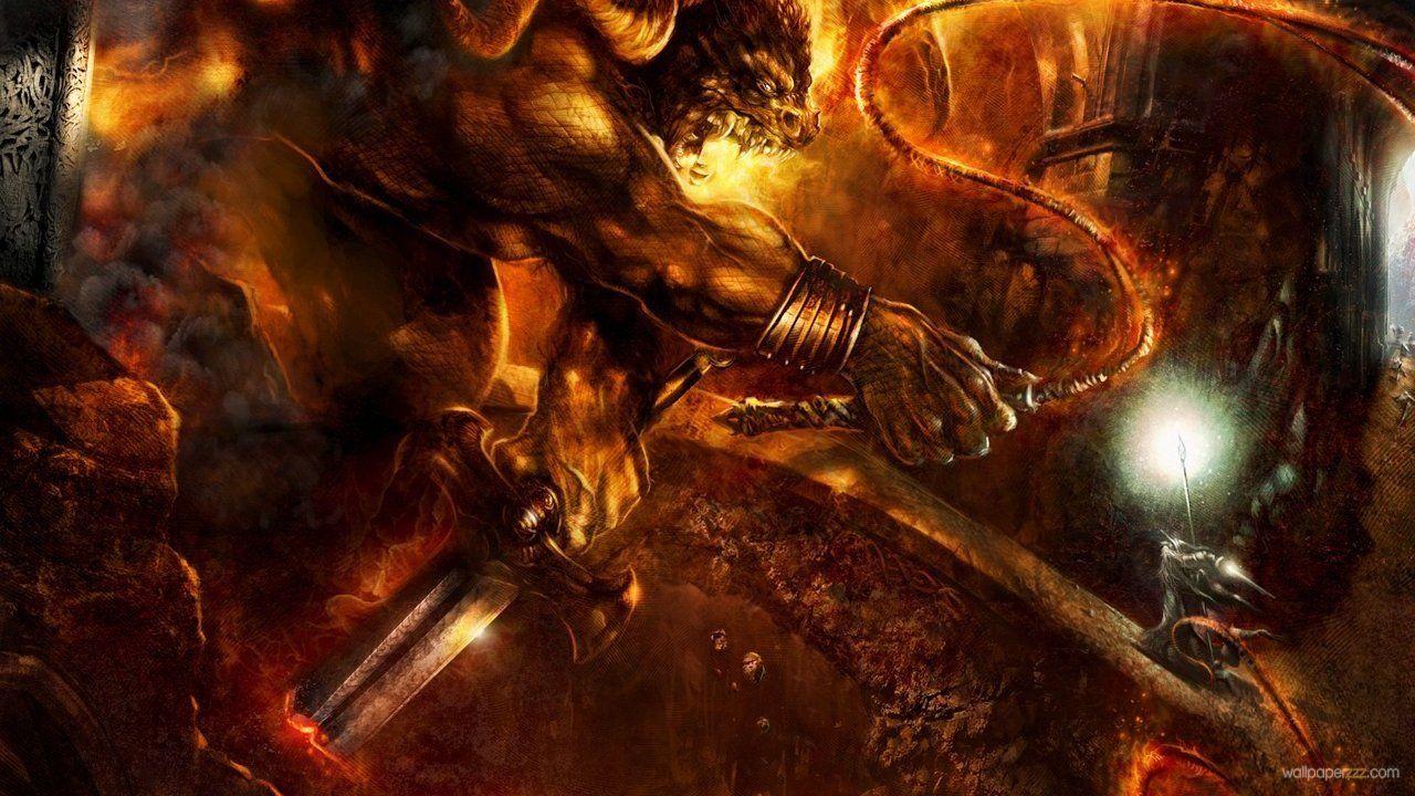 1280x720 Download Balrog Versus Gandalf HD Wallpaper—Free Wallpaper. Lord of the rings, Balrog, Gandalf