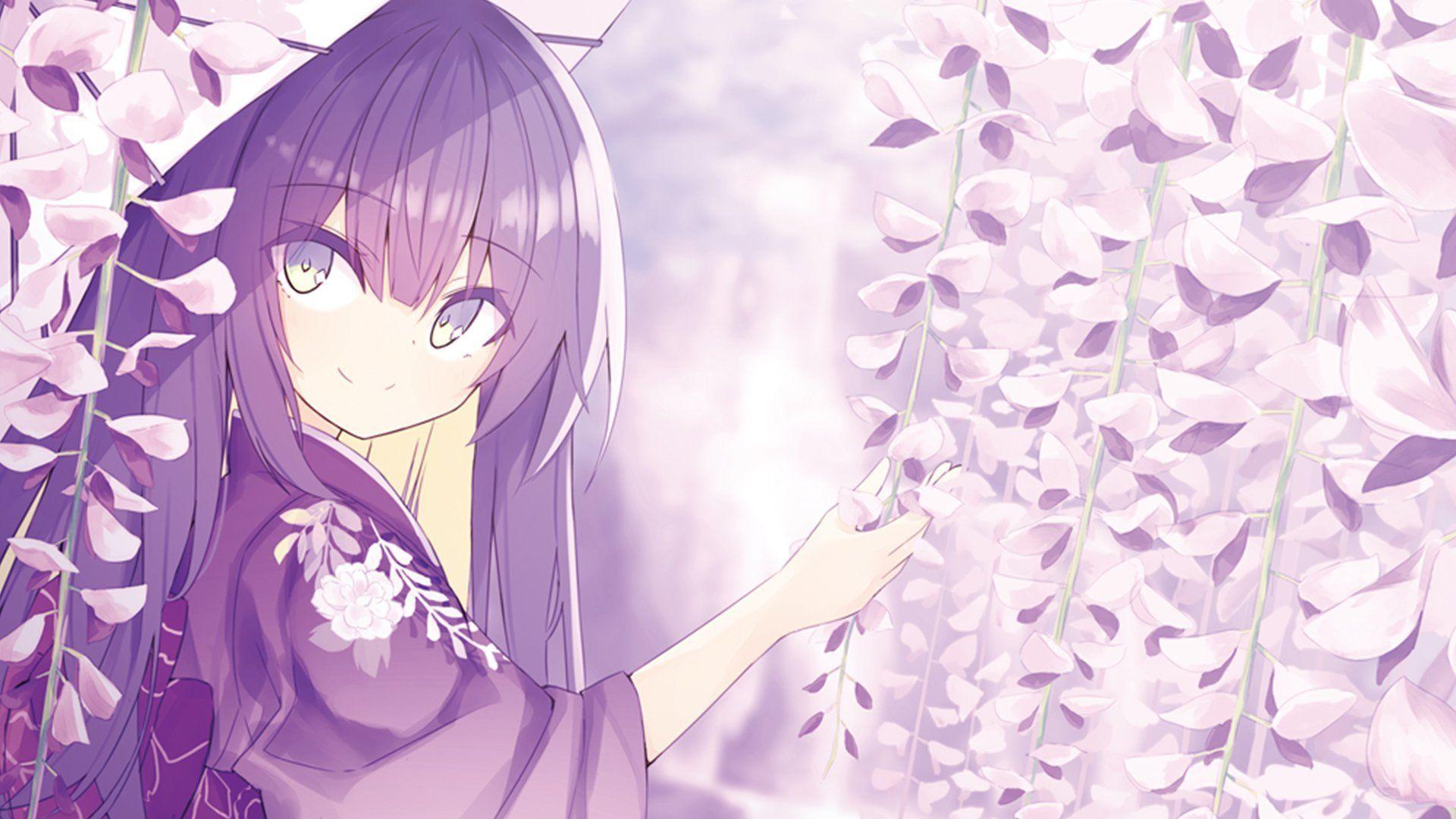 1920x1080 Anime Blossom Tree Background .