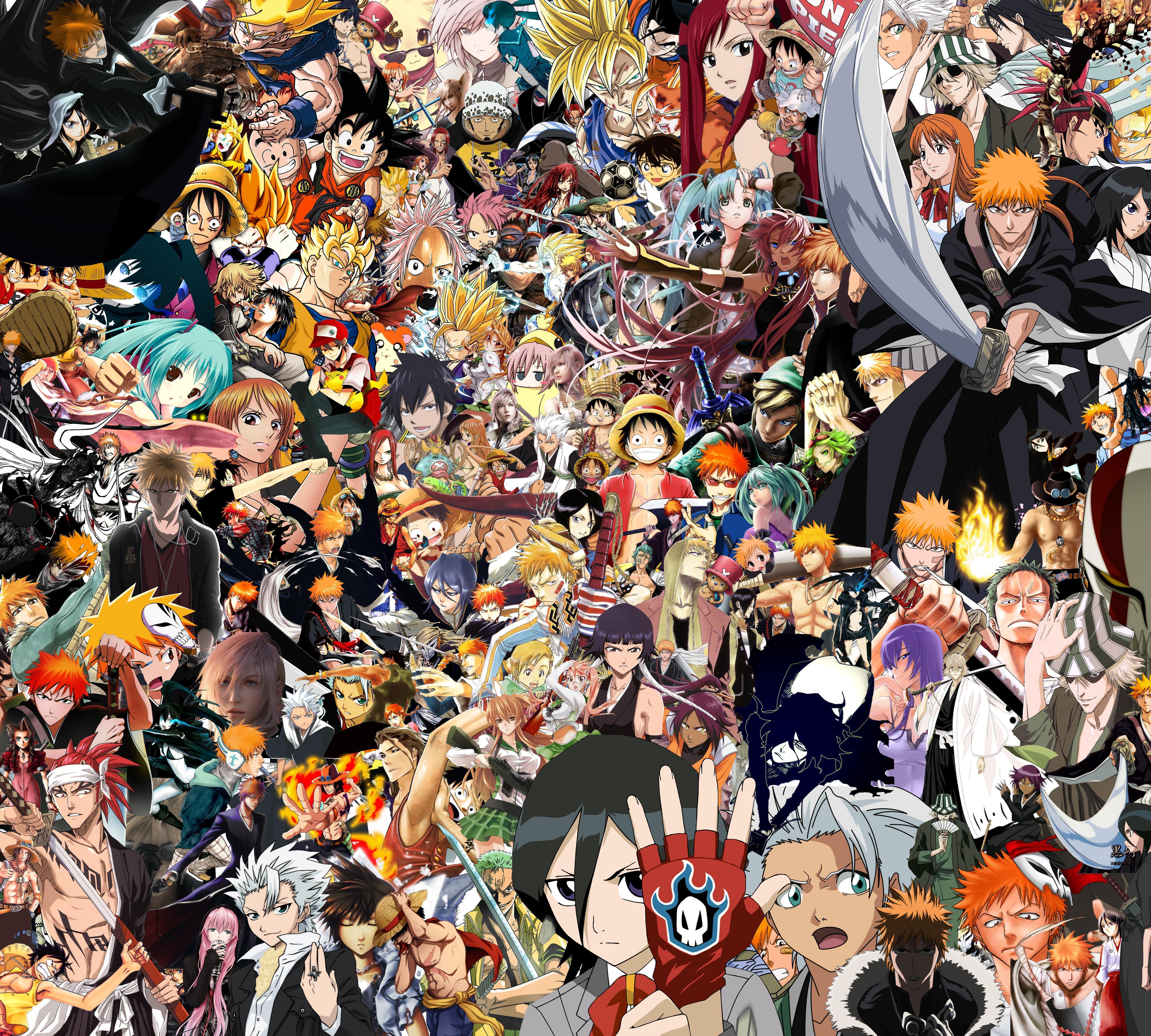 5000x4500 Every Anime Character Wallpaper