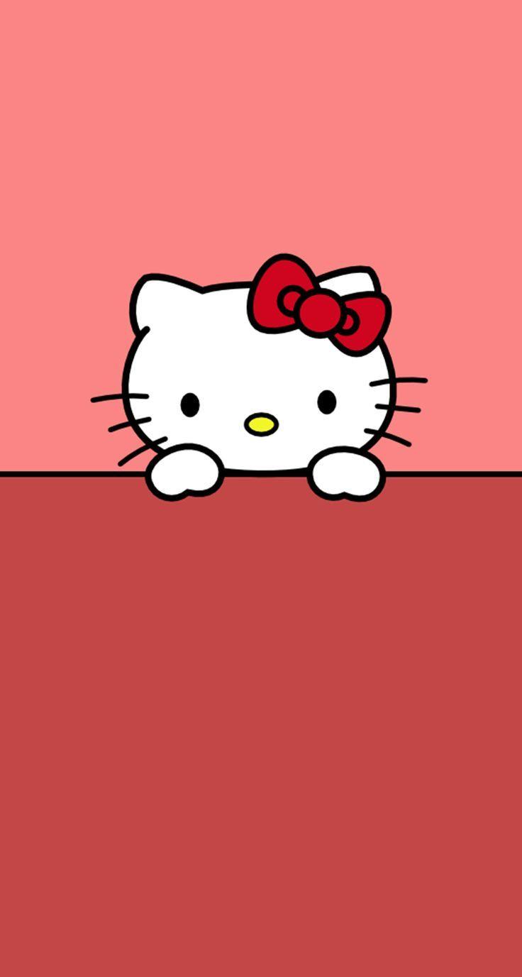 736x1377 Red Hello Kitty Wallpaper