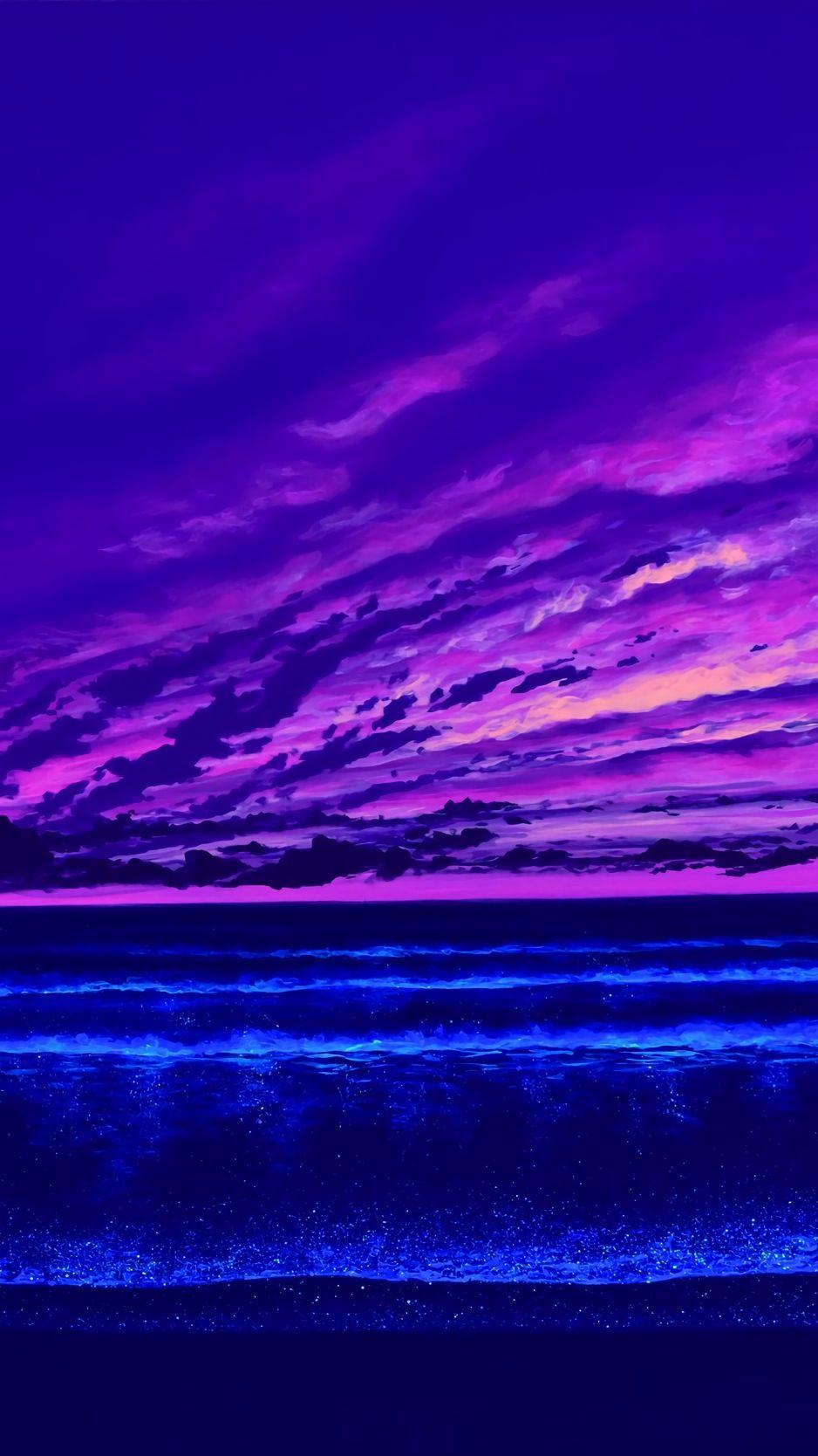 Blue and Purple Sunset Wallpapers - Top Free Blue and Purple Sunset  Backgrounds - WallpaperAccess