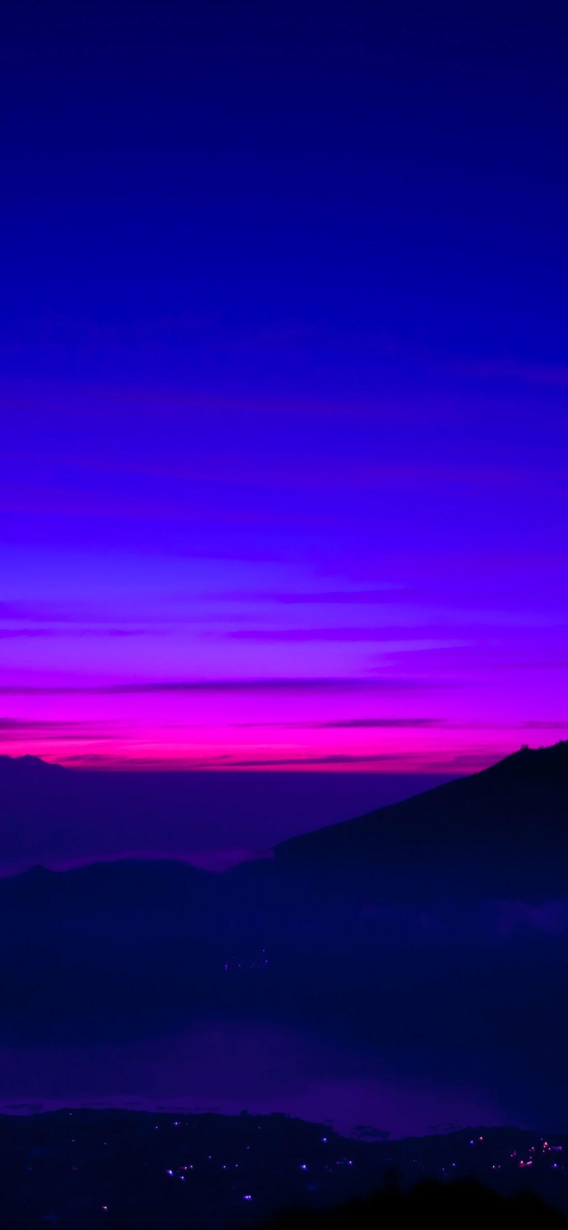 1125x2436 wallpaper a balinese dream sea mountain sunset