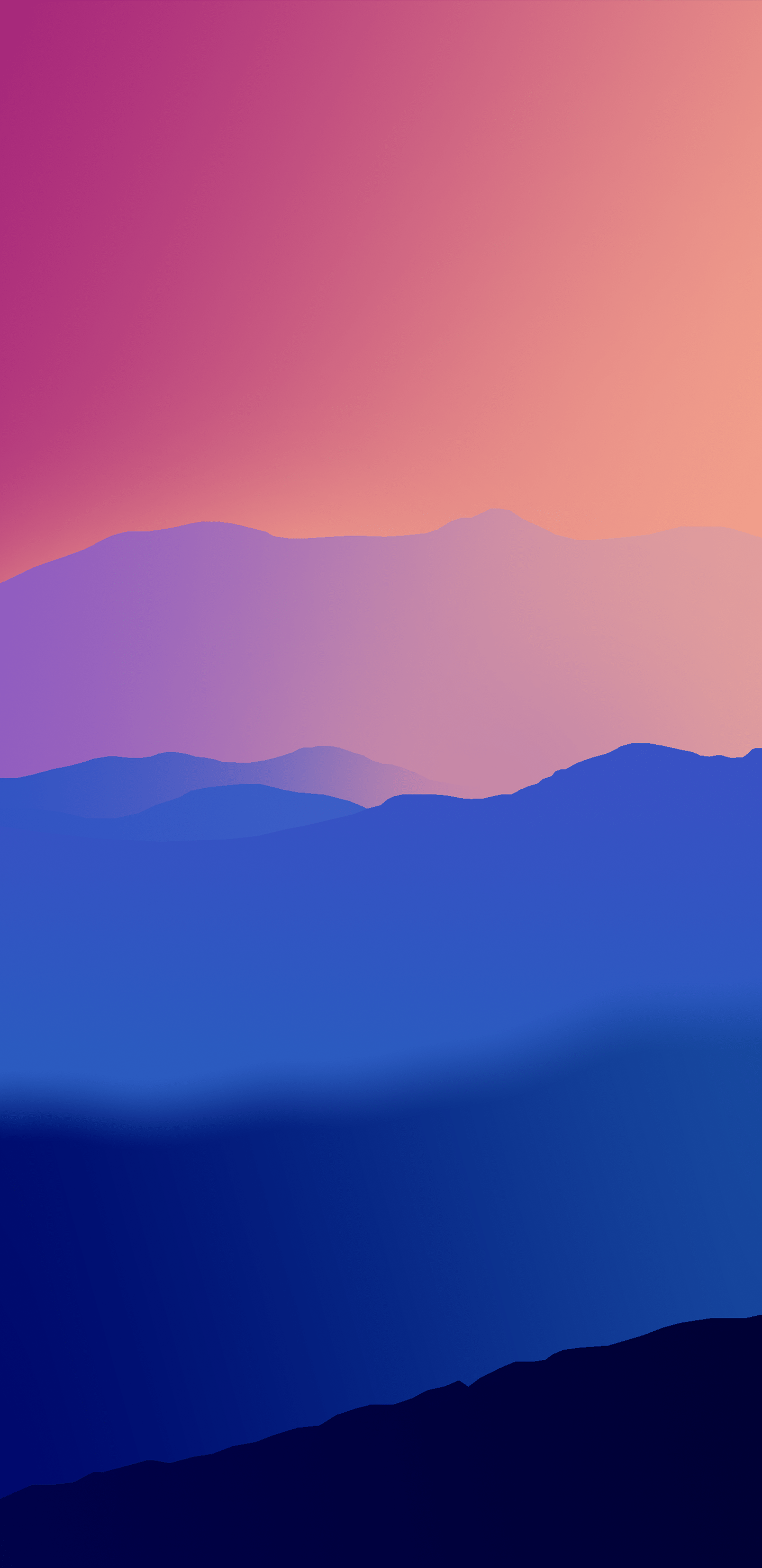 1440x2960 Wallpaper of the week: sunset mountains