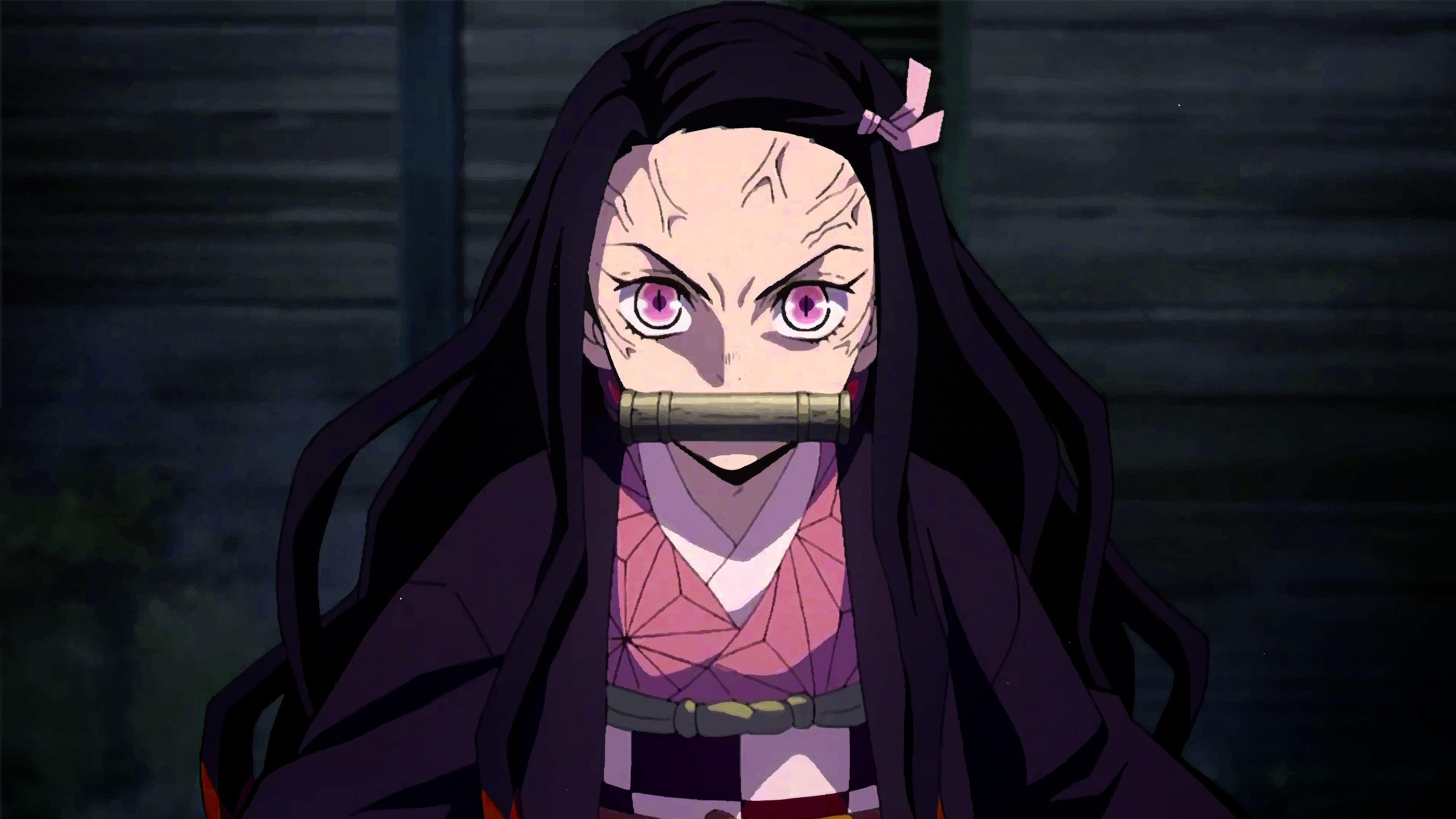 3840x2160 Demon Slayer Wallpaper Black Background Wallpaper HD