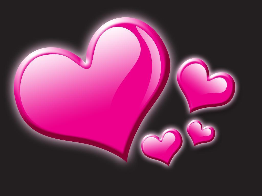1024x768 Rainbow Heart Wallpaper