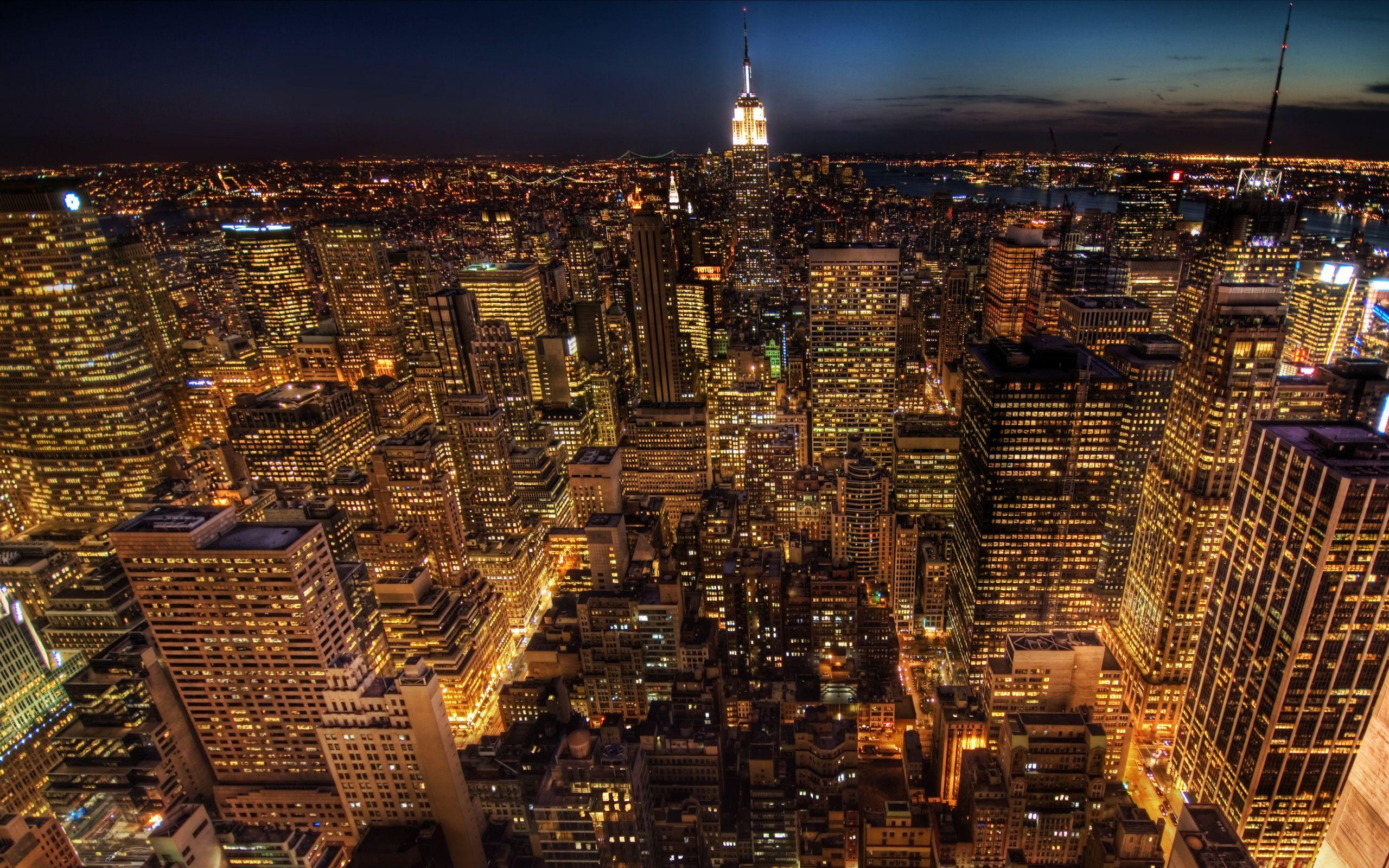2560x1600 Empire State Building At Night Christmas