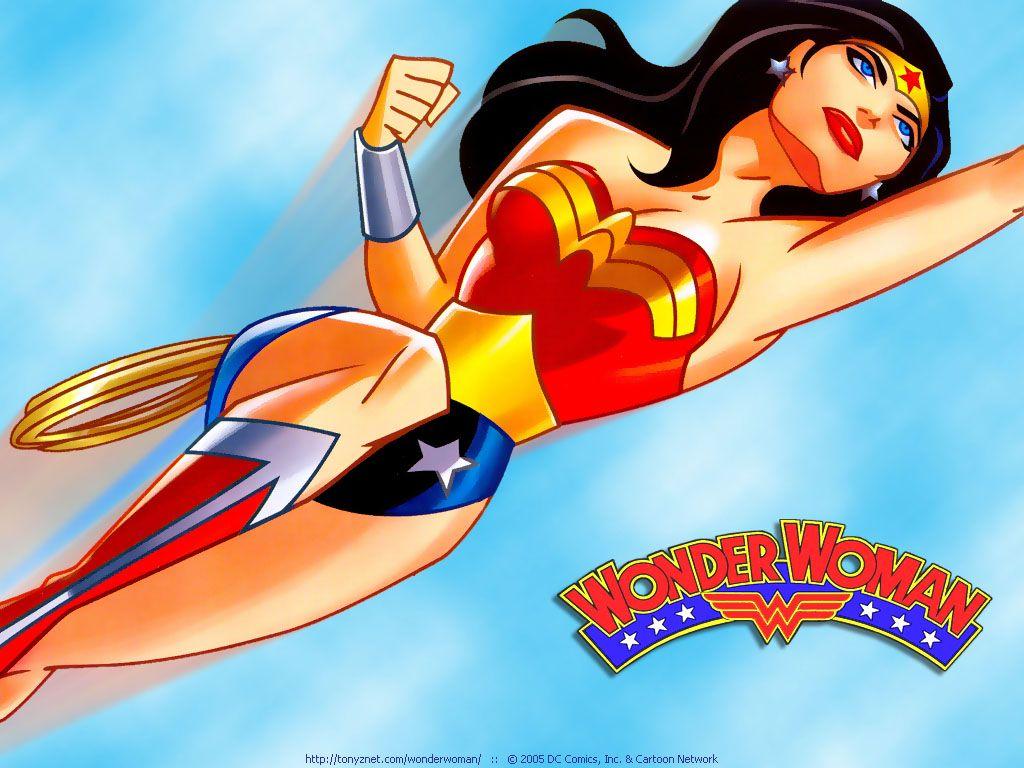 1024x768 High Resolution Cute Cartoon Wonder Woman Wallpaper Full Size