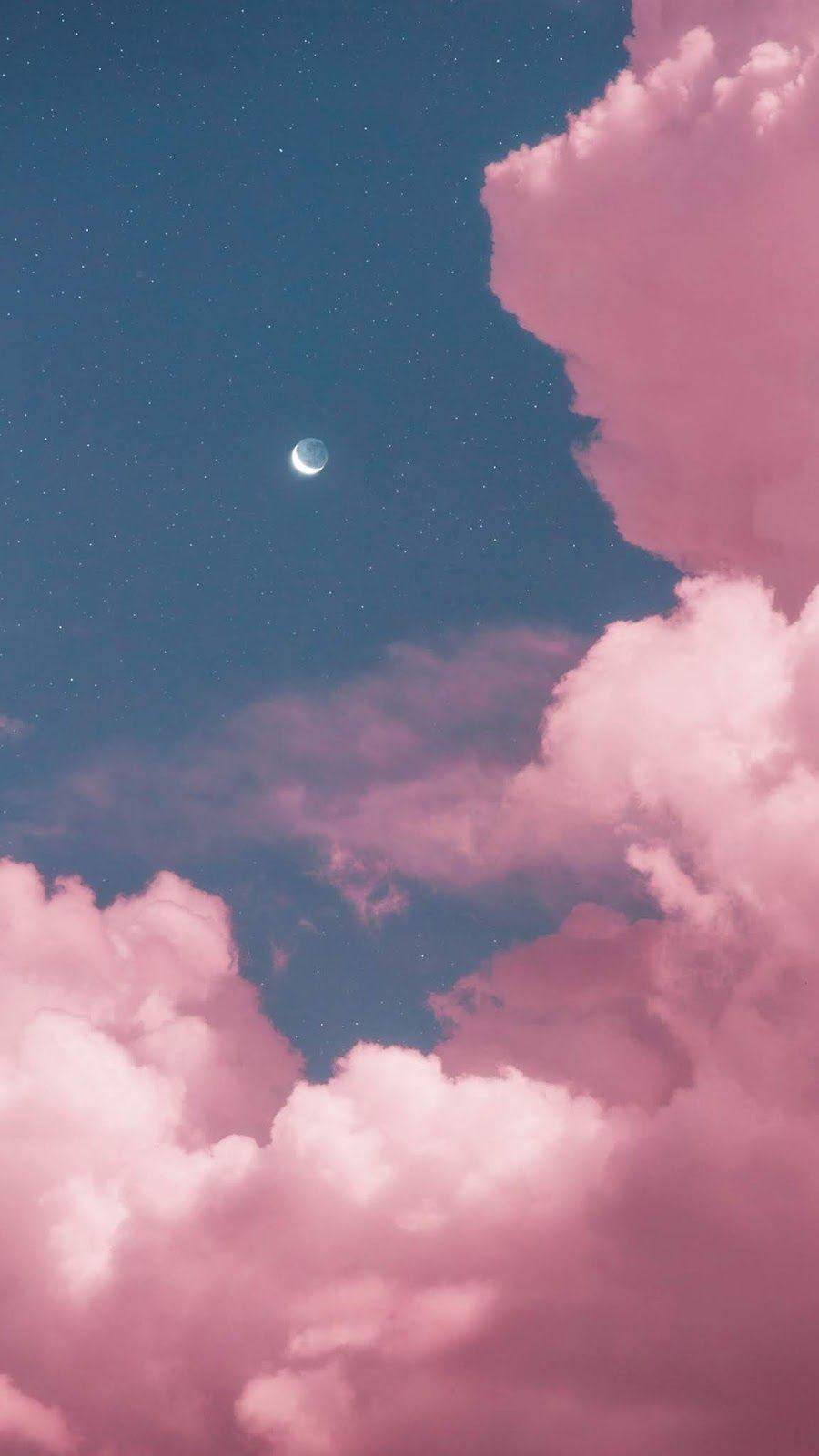 900x1600 Hai mặt trăng bằng matialonsor.  Hình nền nền iPhone, Hình nền đẹp, Hình nền đám mây