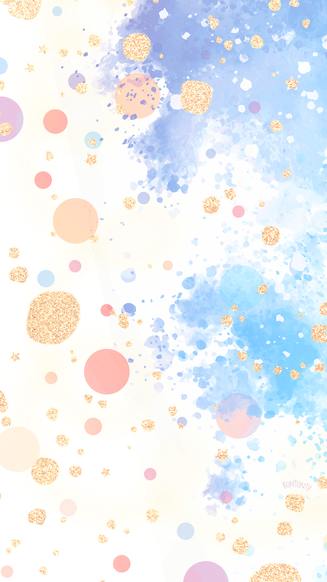 1080x1920 Star Watercolor Phone Wallpaper .