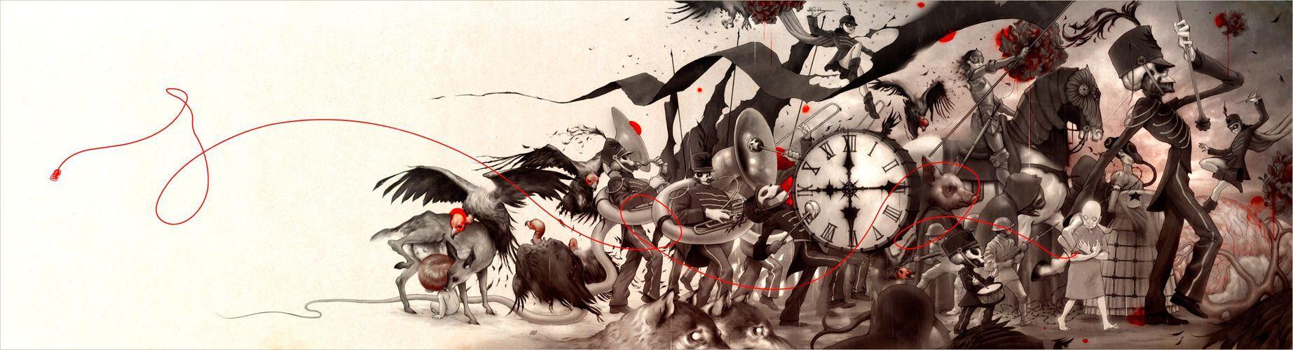 1845x500 My Chemical Romance Wallpaper Black Parade