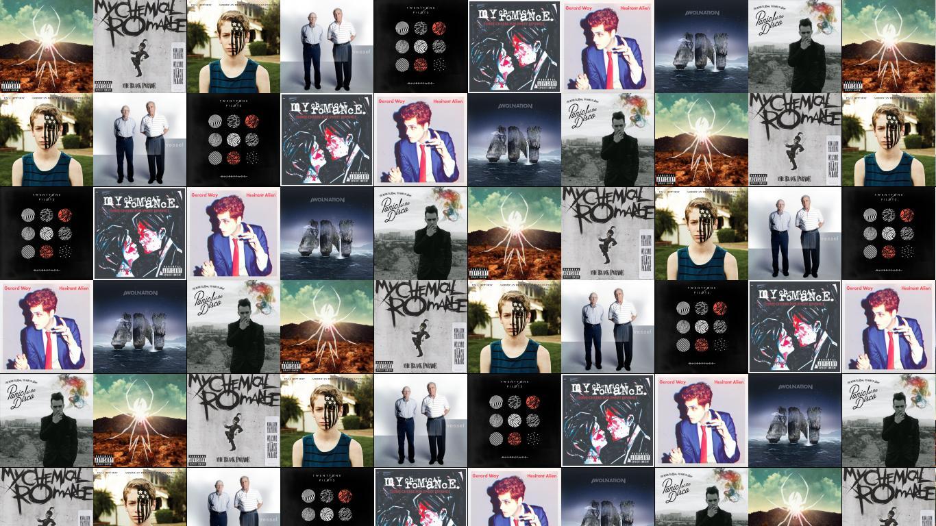 1366x768 My Chemical Romance Danger Days The Black Parade Wallpaper « Tiled Desktop Wallpaper