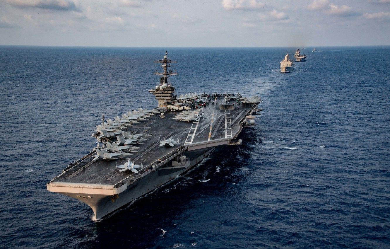 1332x850 Wallpaper aircraft carrier, USS Theodore Roosevelt, CVN - for desktop, section оружие