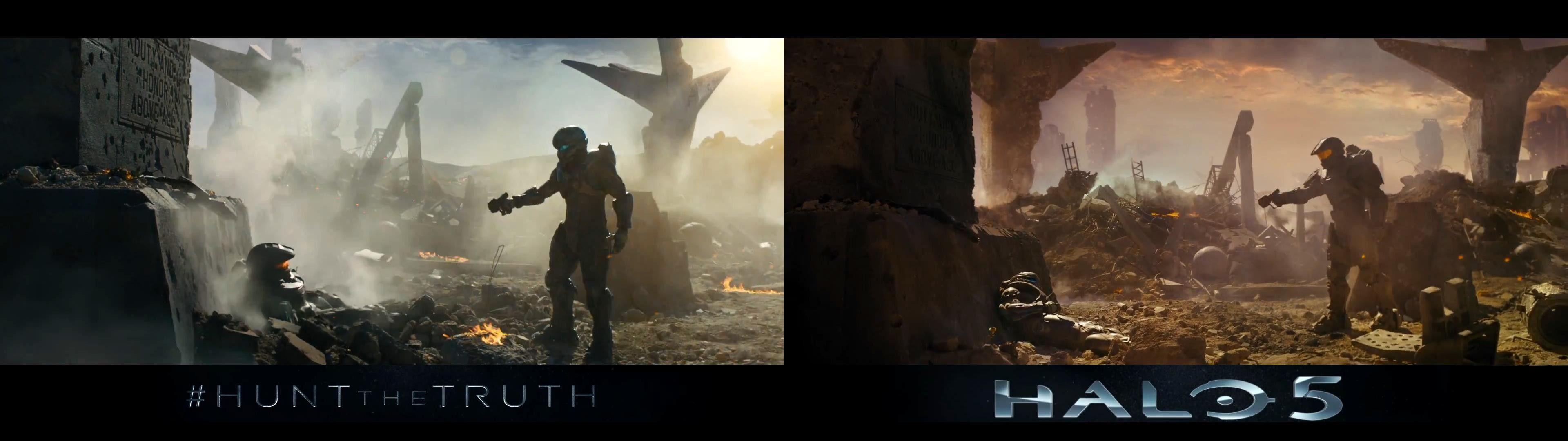 3840x1080 Halo Dual Monitor Wallpaper 3840x1080