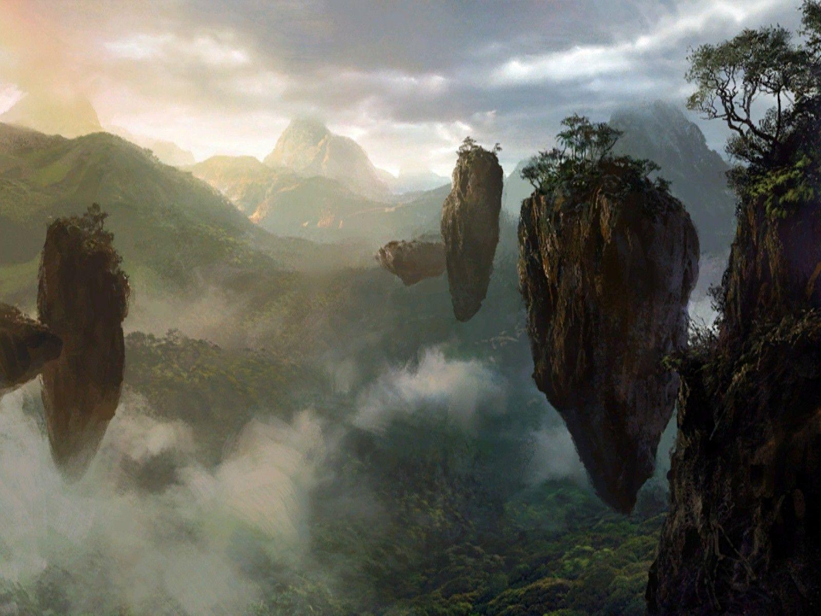 1600x1200 Floating Island Wallpaper