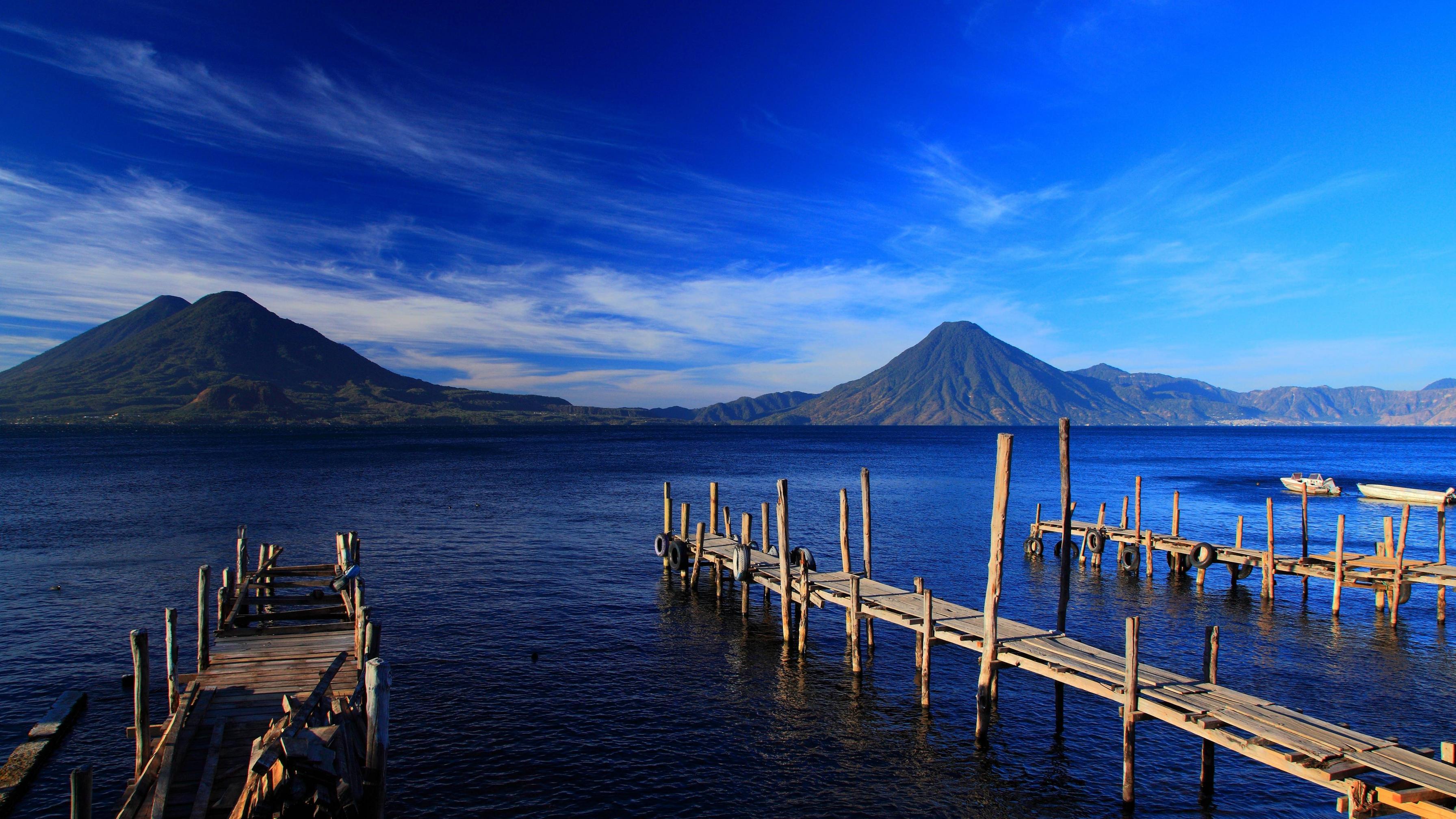 3584x2016 guatemala, island, mountain 5K Wallpaper, HD Nature 4K Wallpaper, Image, Photo and Background
