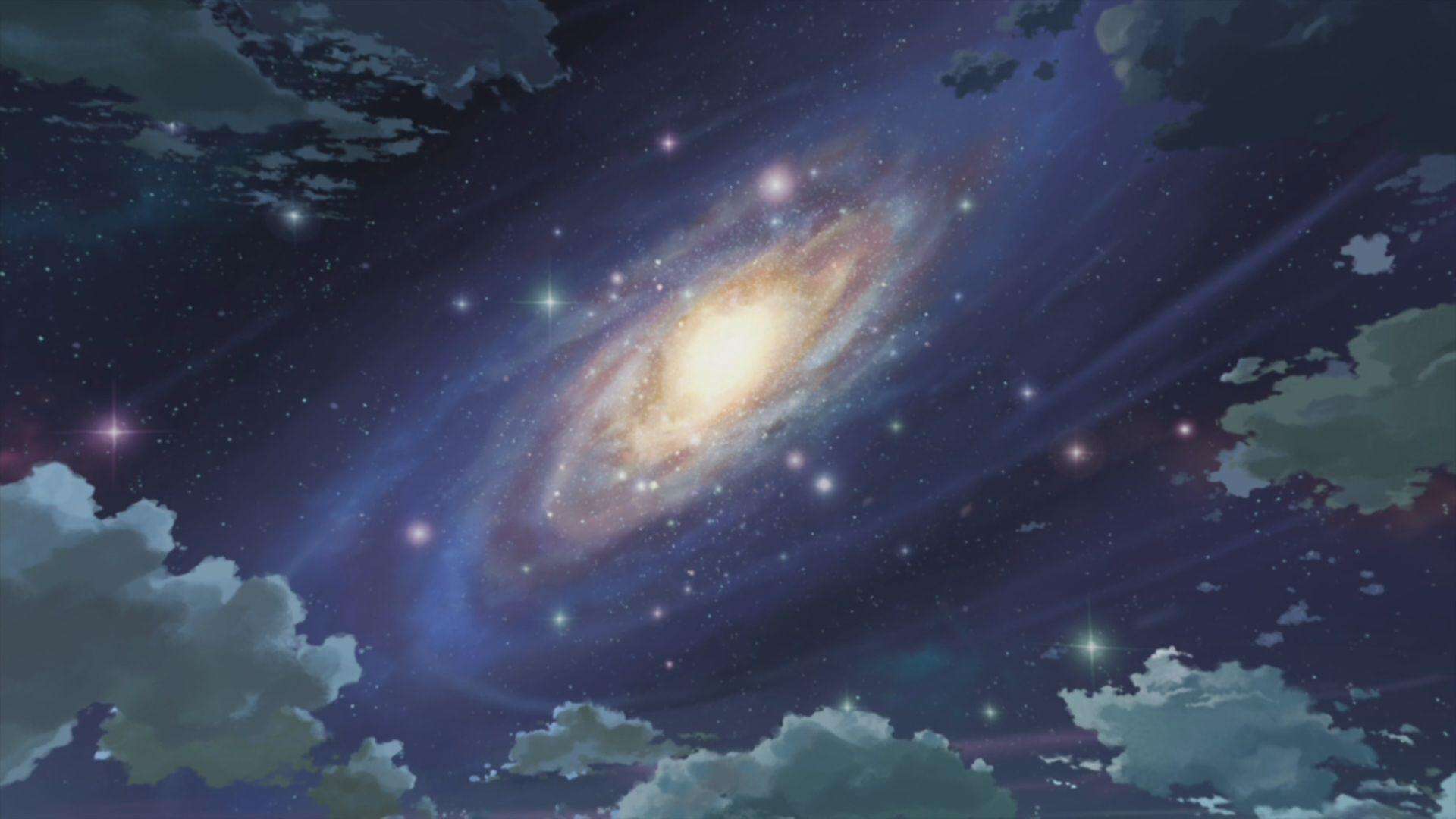 1920x1080 Beautiful Anime Space Wallpaper