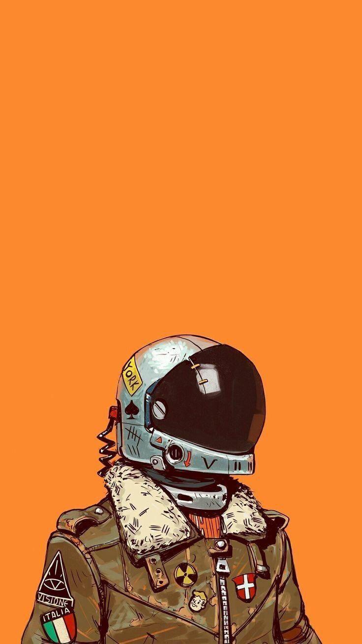 736x1308 El astronauta del papel pintado. Astronaut wallpaper, iPhone wallpaper vintage, Anime wallpaper iphone