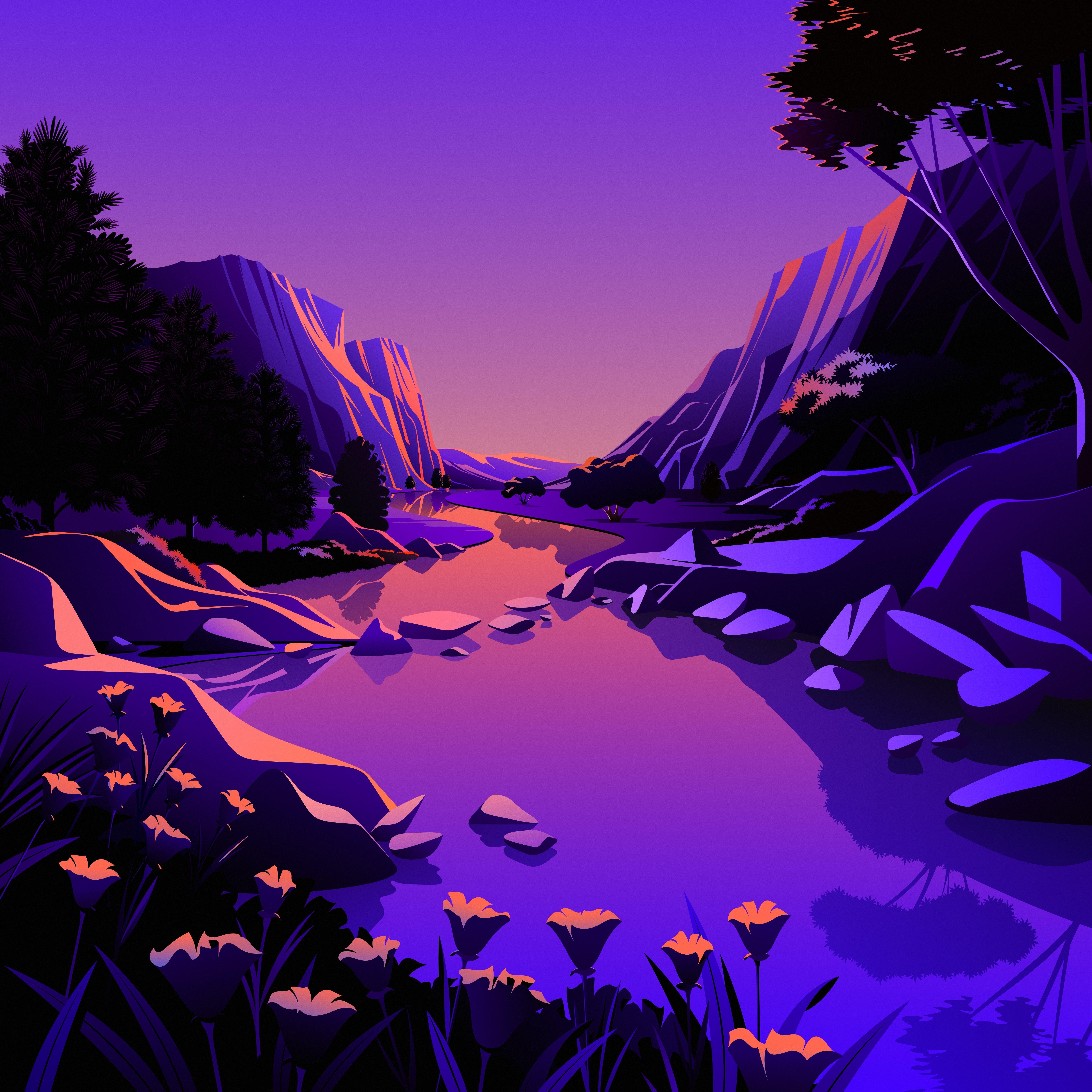 6016x6016 macOS Big Sur 11.0.1 includes even more new wallpaper, download them here