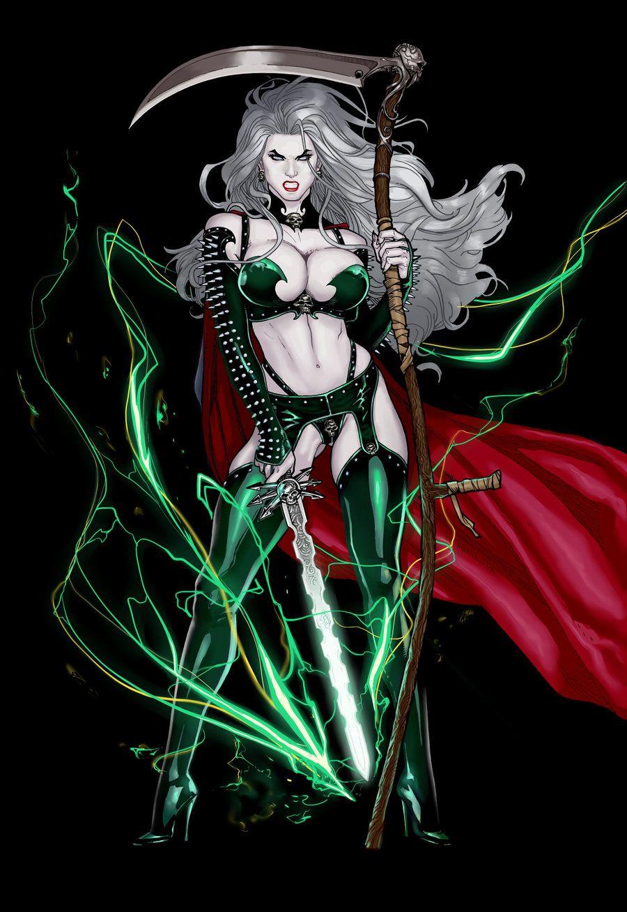 900x1308 Hela (Marvel) Vs Lady Death (Coffin Avatar Chaos CrossGen)