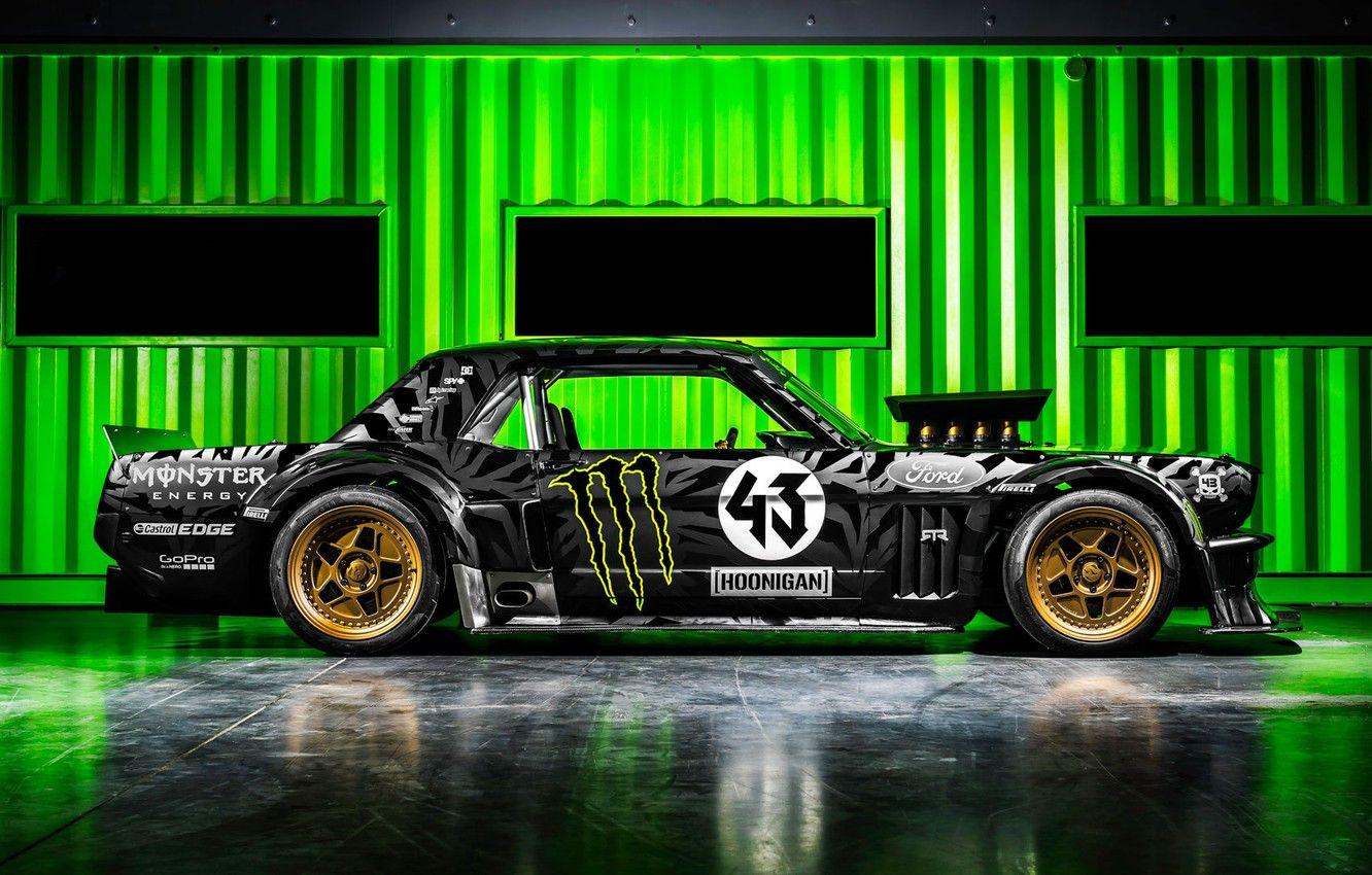 1332x850 Wallpaper Mustang, Ford, Monster, RTR, Side, Block, Ken, Gymkhana, Energy, Hoonicorn, SEVEN, 845 hp image for desktop, section ford