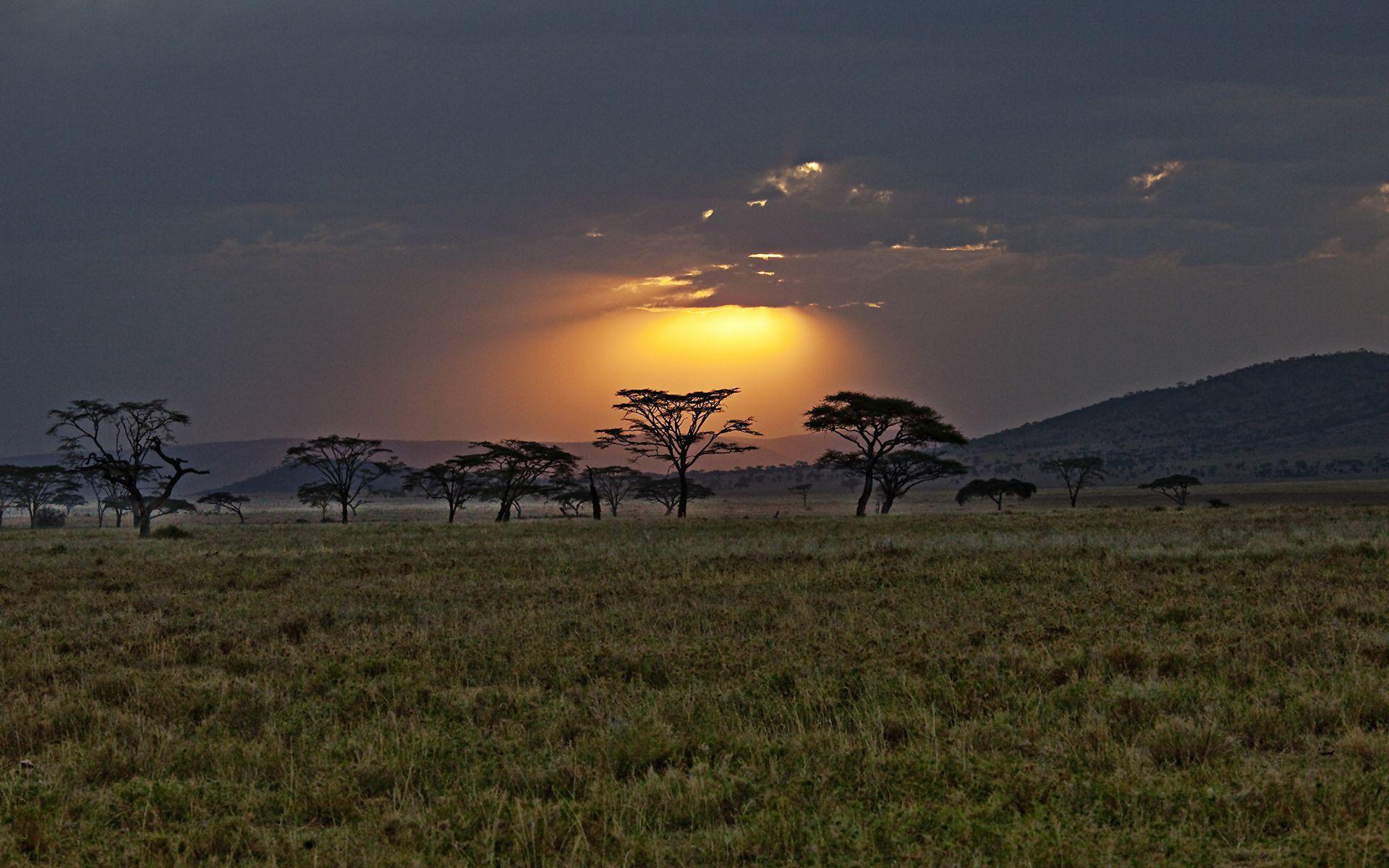 1920x1200 Sunset kenya africa Wallpaper