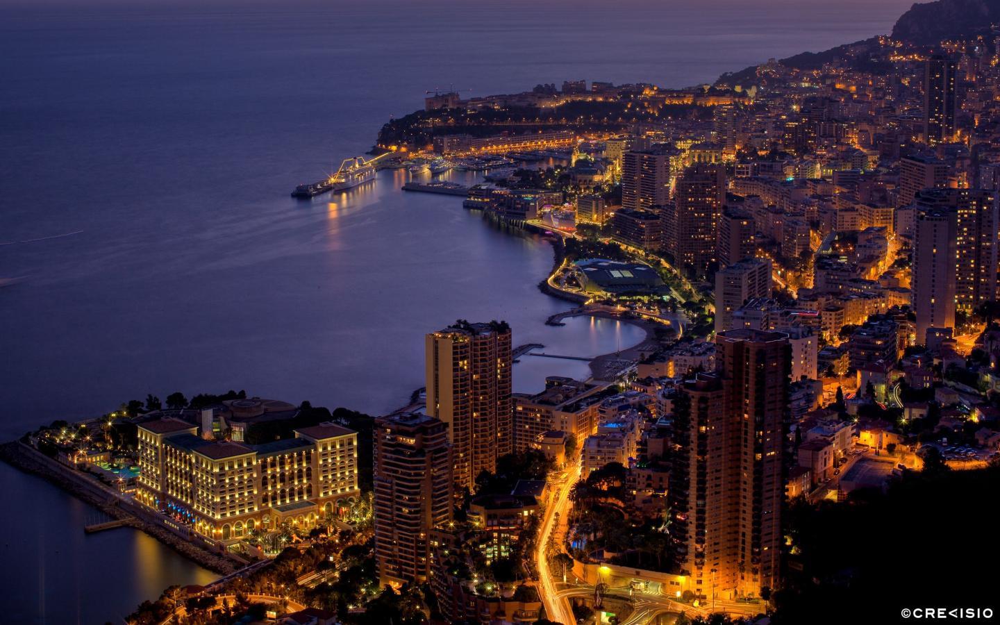 1440x900 Get & Use Evening Lights Monaco. Crevisio. Branding & Photography Agency