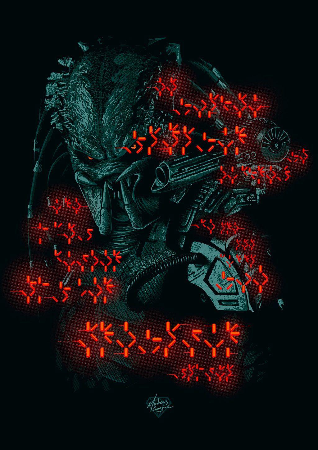 Alien vs Predator, art, lockscreen, HD phone wallpaper