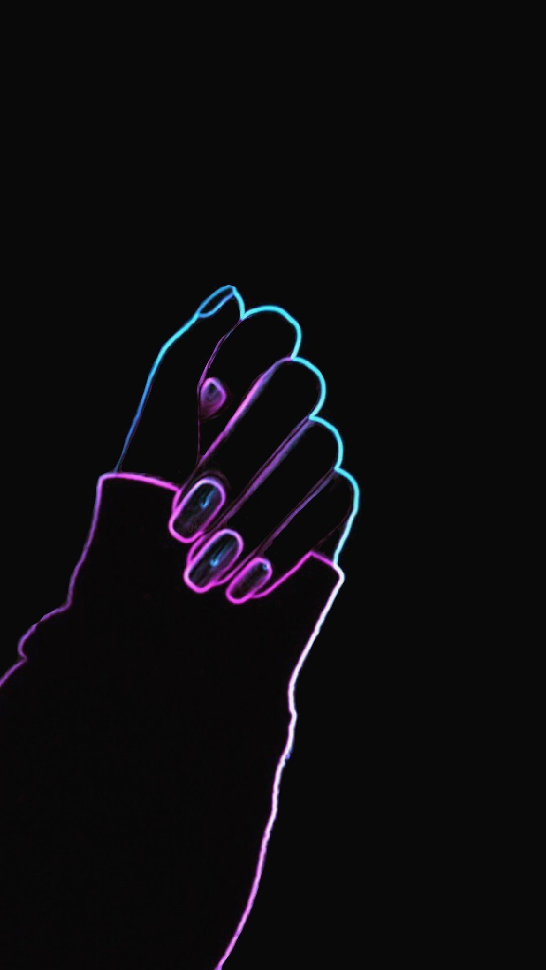 1080x1920 Black And Purple Aesthetic Wallpaper