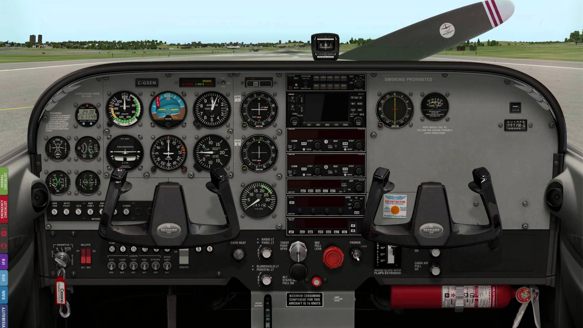 1920x1080 Light Aircraft Cockpit Image