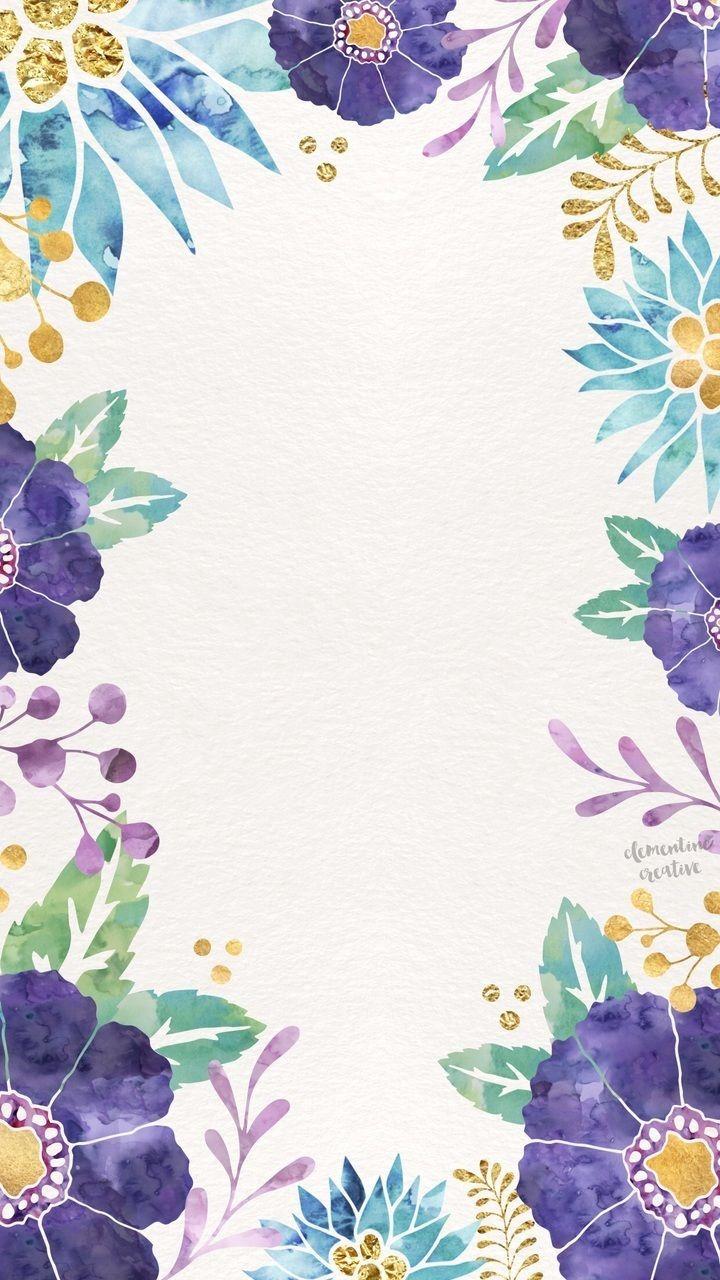 720x1280 Light off white floral background for iPhone