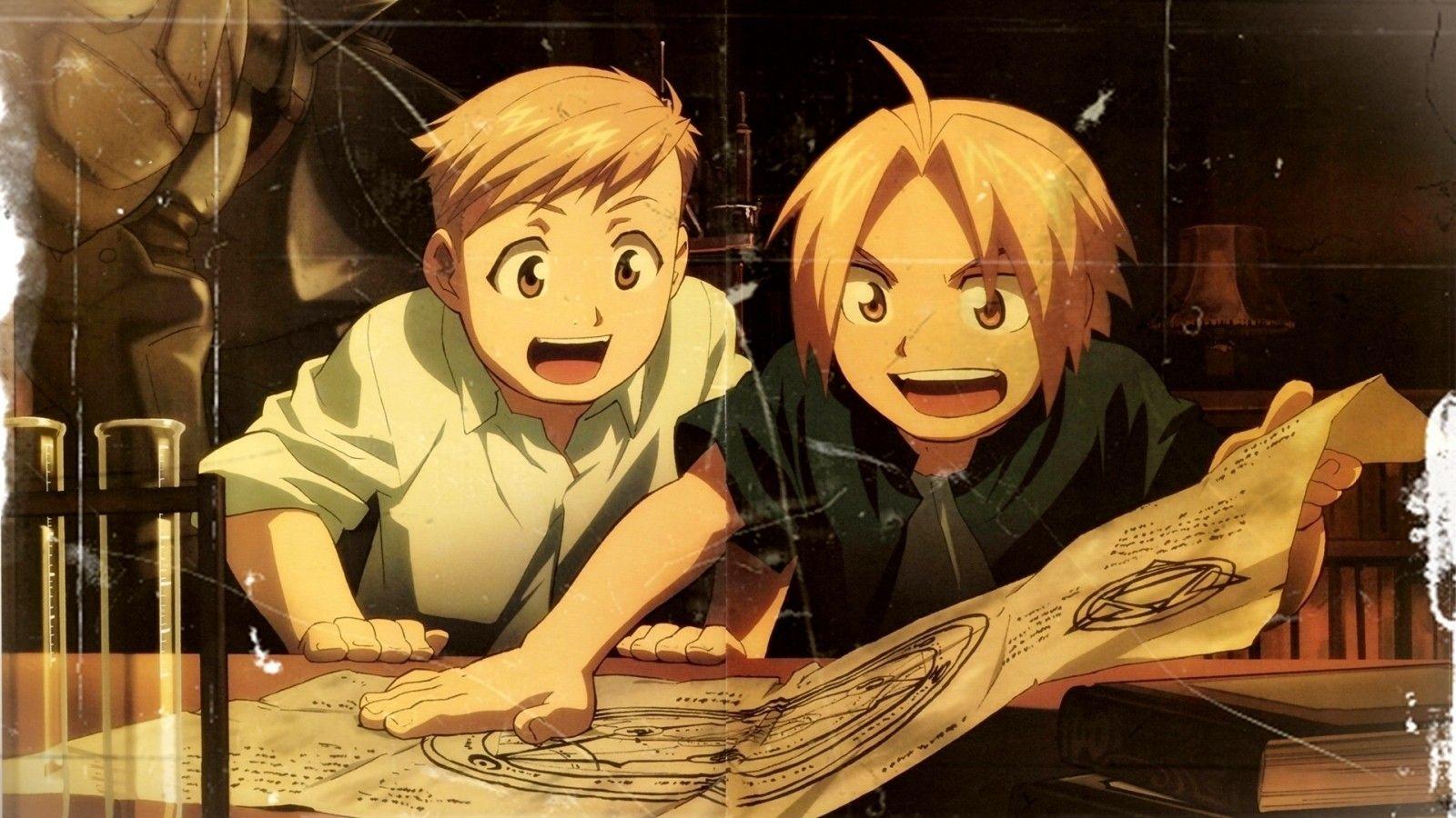 1600x900 fullmetal alchemist brotherhood alphonse elric edward elric anime full metal alchemist 1600x900 w
