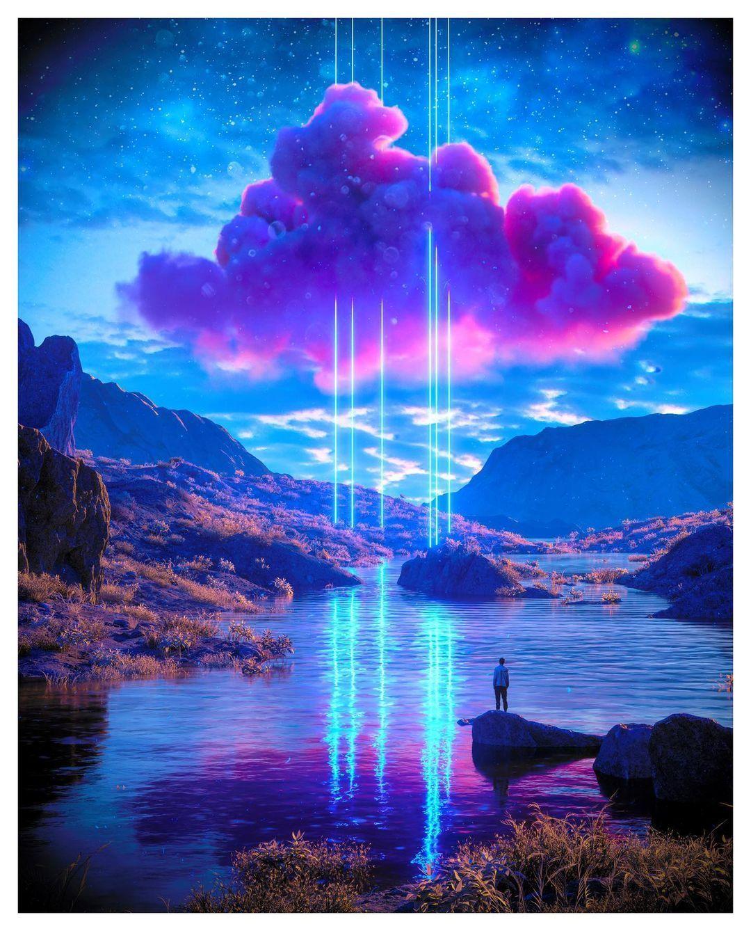 1080x1338 Josh Pierce on Instagram: “Few of these still left! Thanks to everyone who has ordered! Orders. Watercolor wallpaper iphone, Neon wallpaper, Pink clouds wallpaper