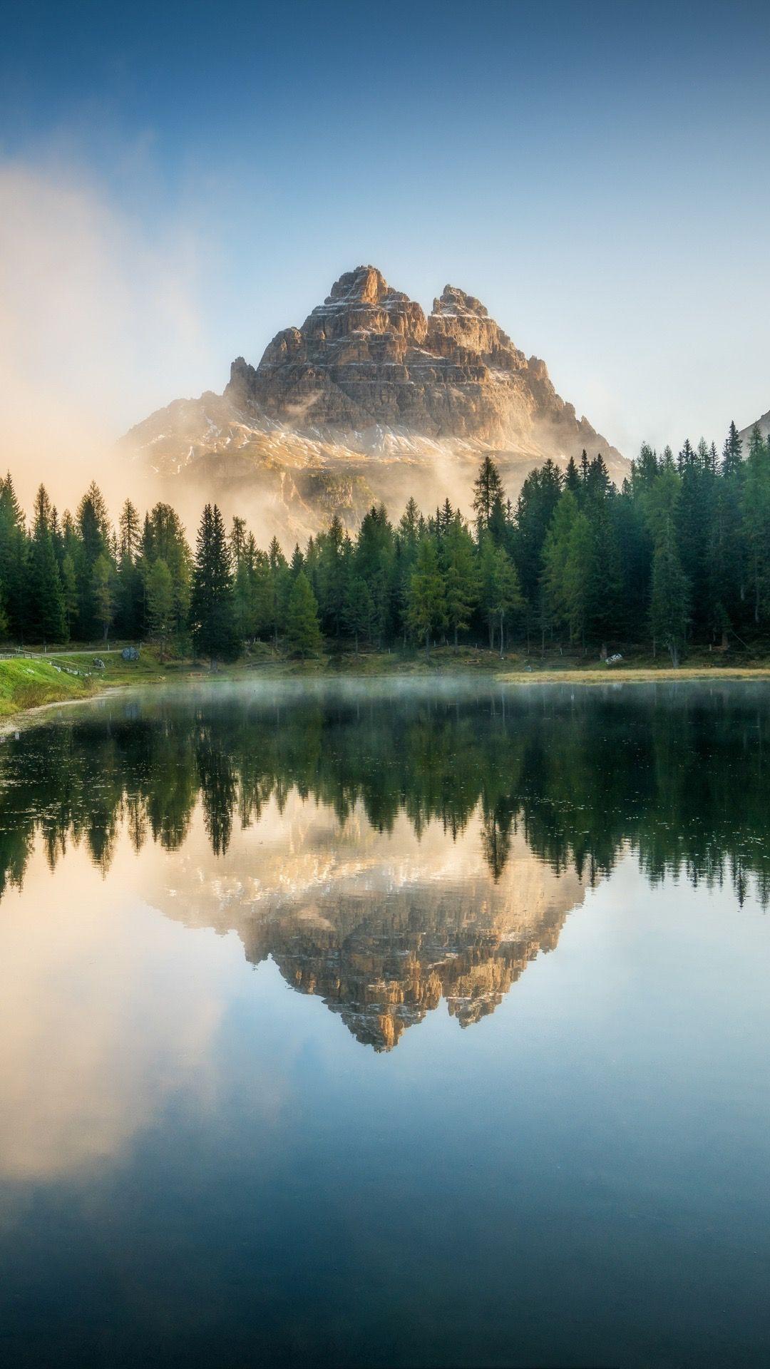 1080x1920 Mountains view wallpaper. View wallpaper, Mountain landscape photography, Galaxy artwork