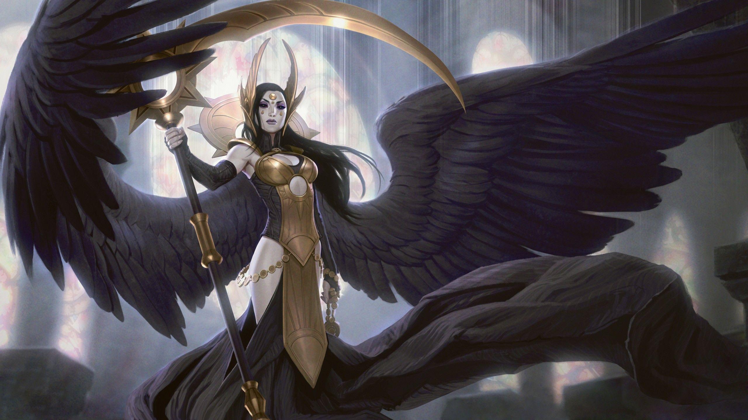 2560x1440 #Magic: The Gathering, #angel wallpaper