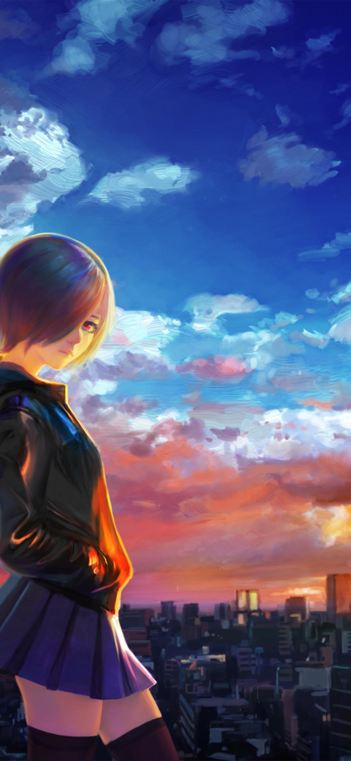 1125x2436 tokyo ghoul, kirishima touka, city iPhone XS, iPhone iPhone X Wallpaper, HD Anime 4K Wallpaper, Image, Photo and Background