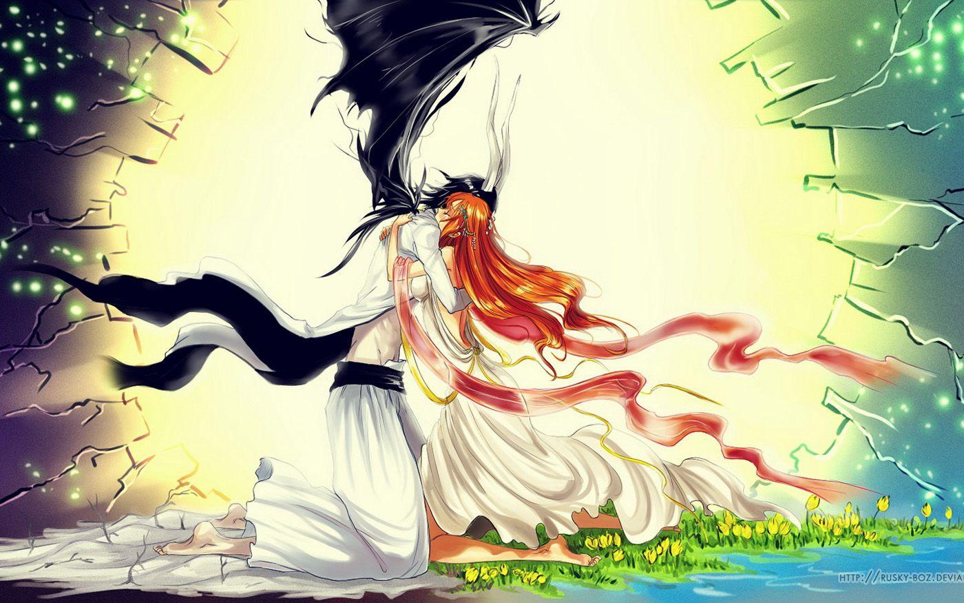 1400x875 Free download Ulquiorra Cifer Orihime Inoue Bleach Anime HD Wallpaper Desktop [1400x875] for your Desktop, Mobile & Tablet. Explore Ulquiorra Wallpaper HD. Ichigo Wallpaper Hd, Bleach Ulquiorra Wallpaper, Bleach Image Wallpaper