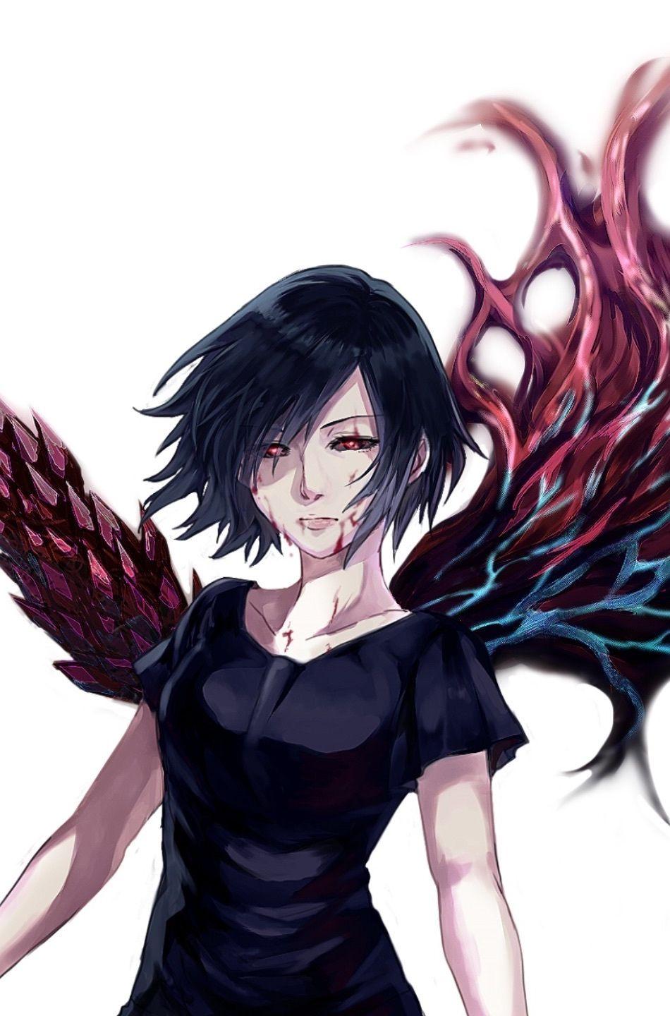 950x1440 Download 950x1534 wallpaper wings, anime girl, touka kirishima, iphone, 950x1534 HD image, background, 7059