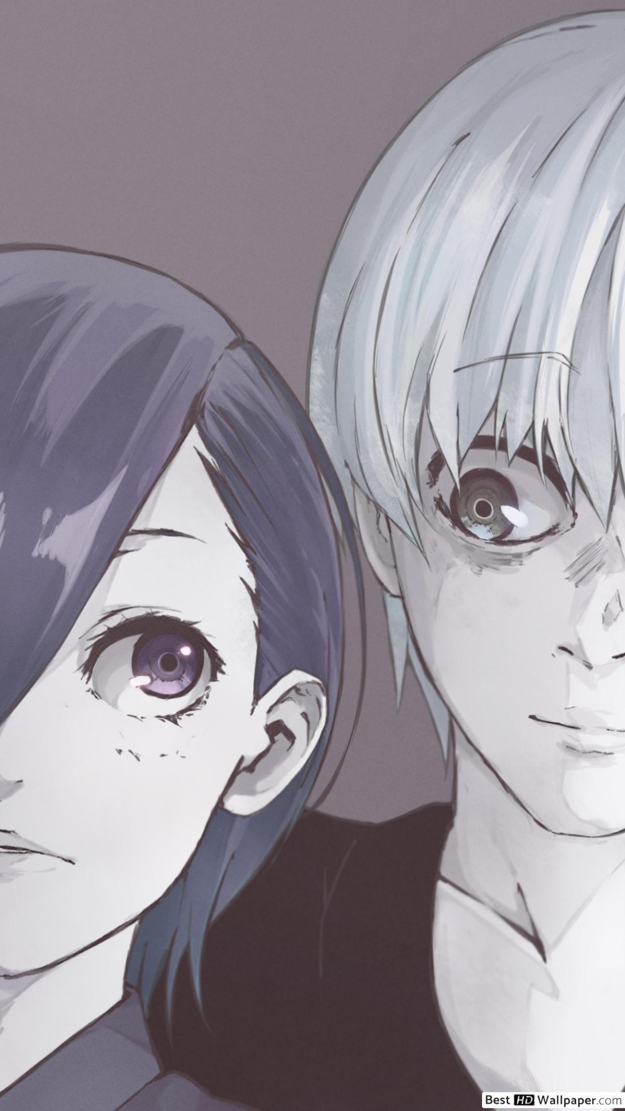 1242x2208 Tokyo Ghoul Re: Kirishima, Ken Kaneki, Married HD wallpaper download